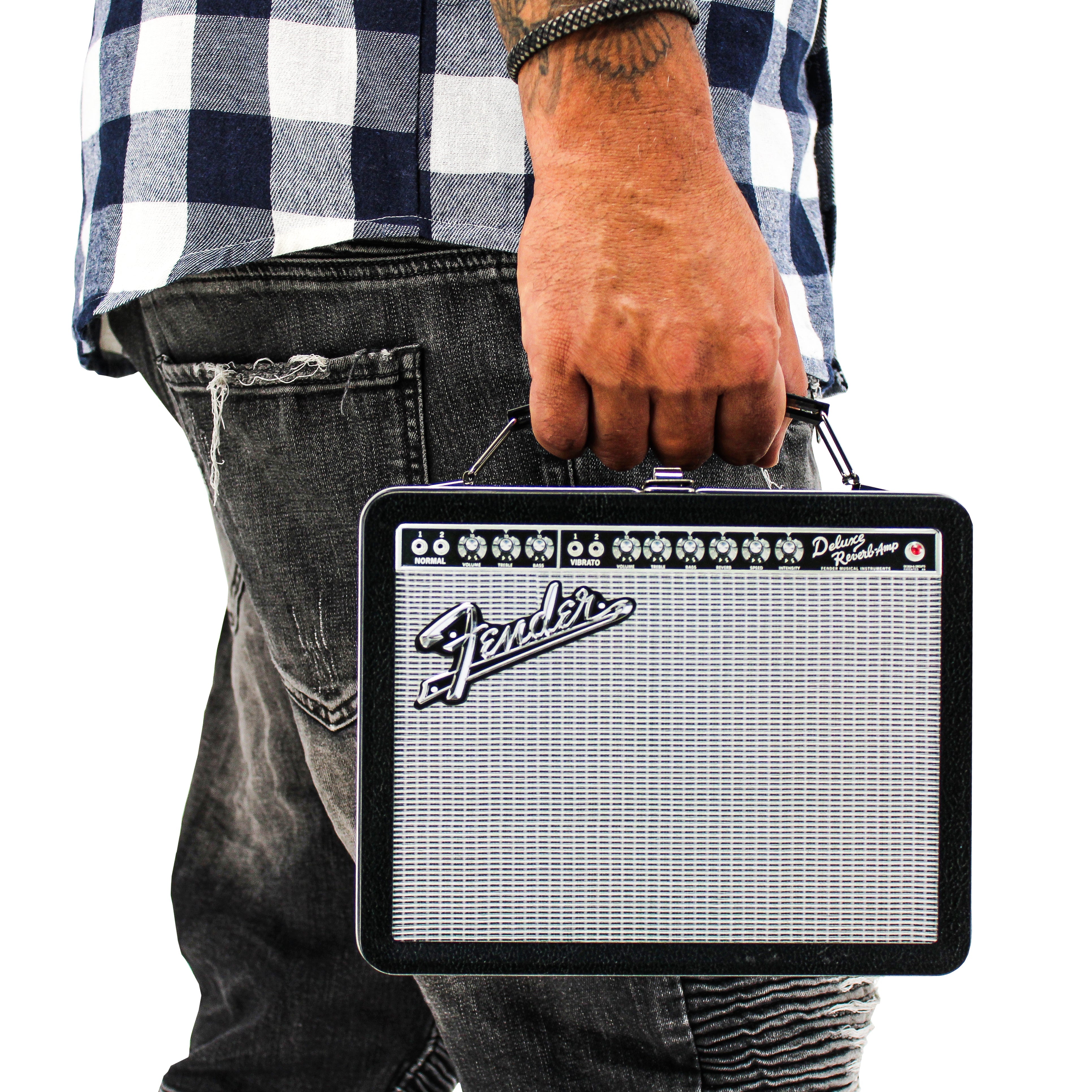 FENDER AMP TIN LUNCH BOX