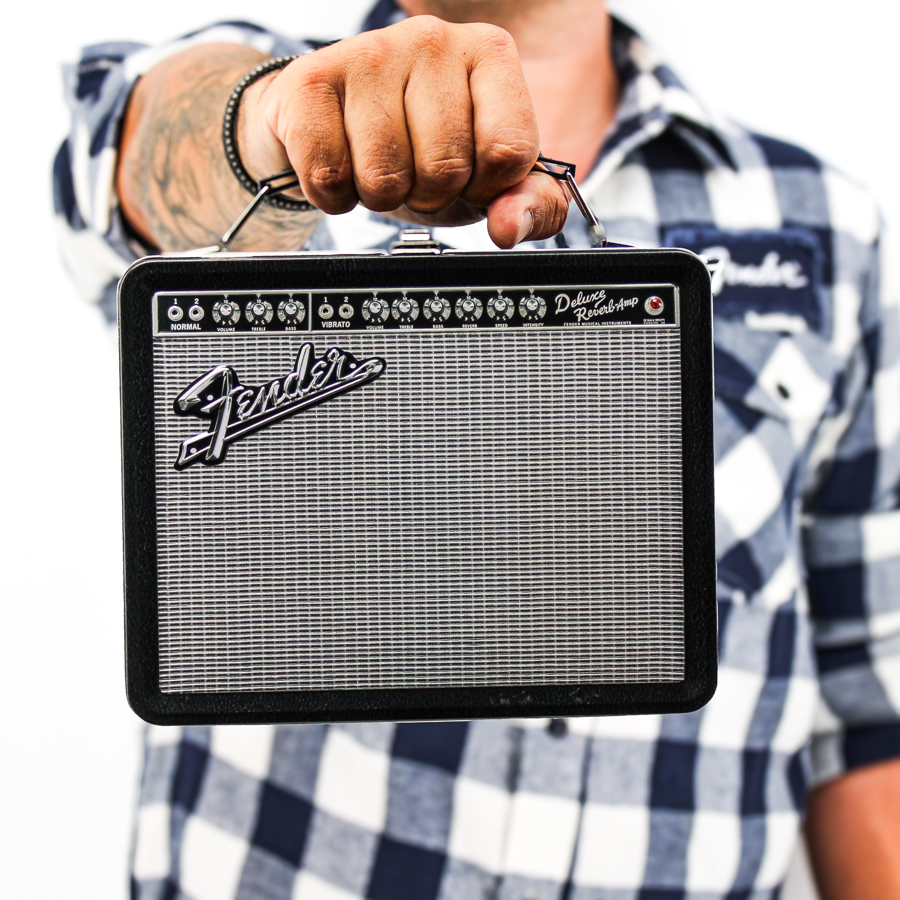 FENDER AMP TIN LUNCH BOX