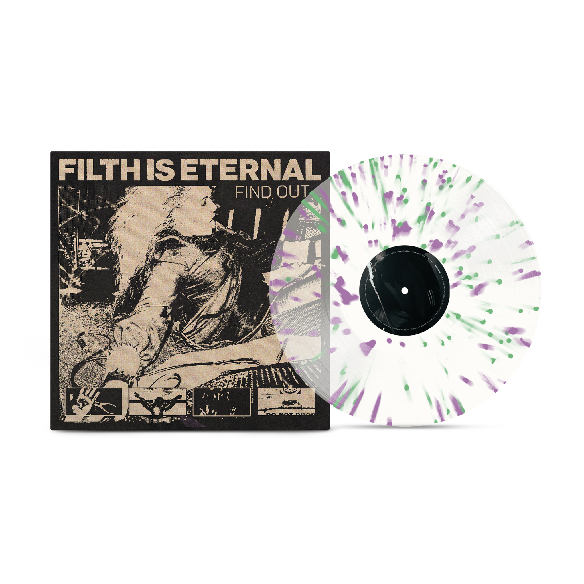 FILTH IS ETERNAL 'FIND OUT' LP (Sping Green & Violet Splatter Vinyl)