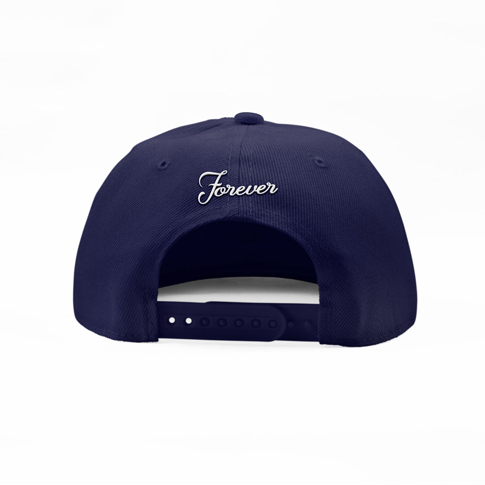 FOREVER NU LOGO SNAPBACK (NAVY)