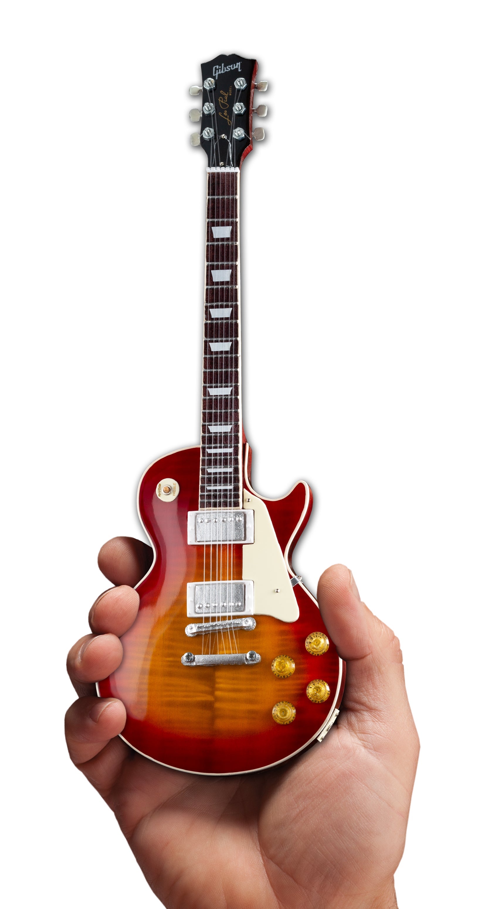 GIBSON 1959 LES PAUL STANDARD CHERRY SUNBURST 1:4 SCALE MINI GUITAR MODEL