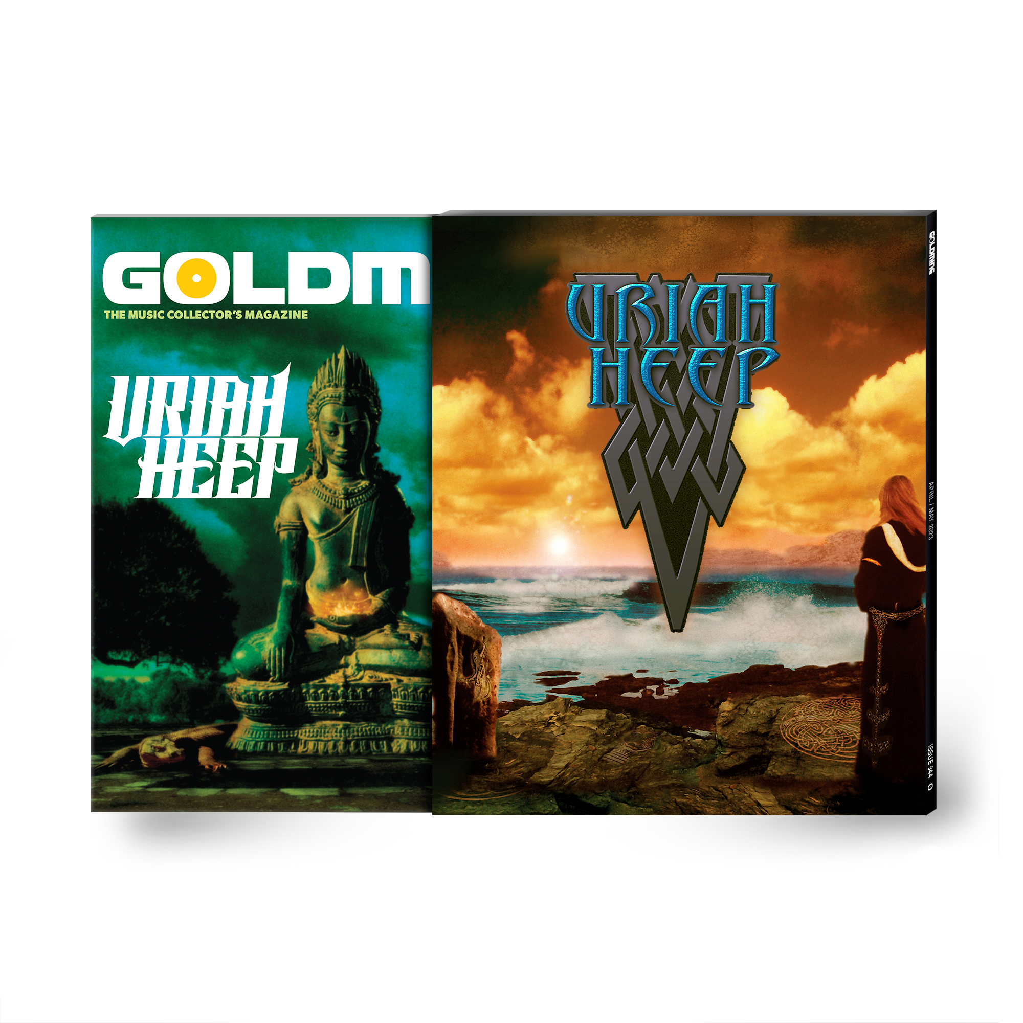 GOLDMINE MAGAZINE: APRIL/MAY 2023 ISSUE ALT COVER FEATURING URIAH HEEP - HAND-NUMBERED SLIPCASE + SIGNED PRINT