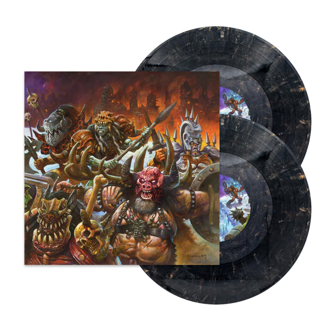 GWAR The New Dark Ages Black & Gold Marble Vinyl