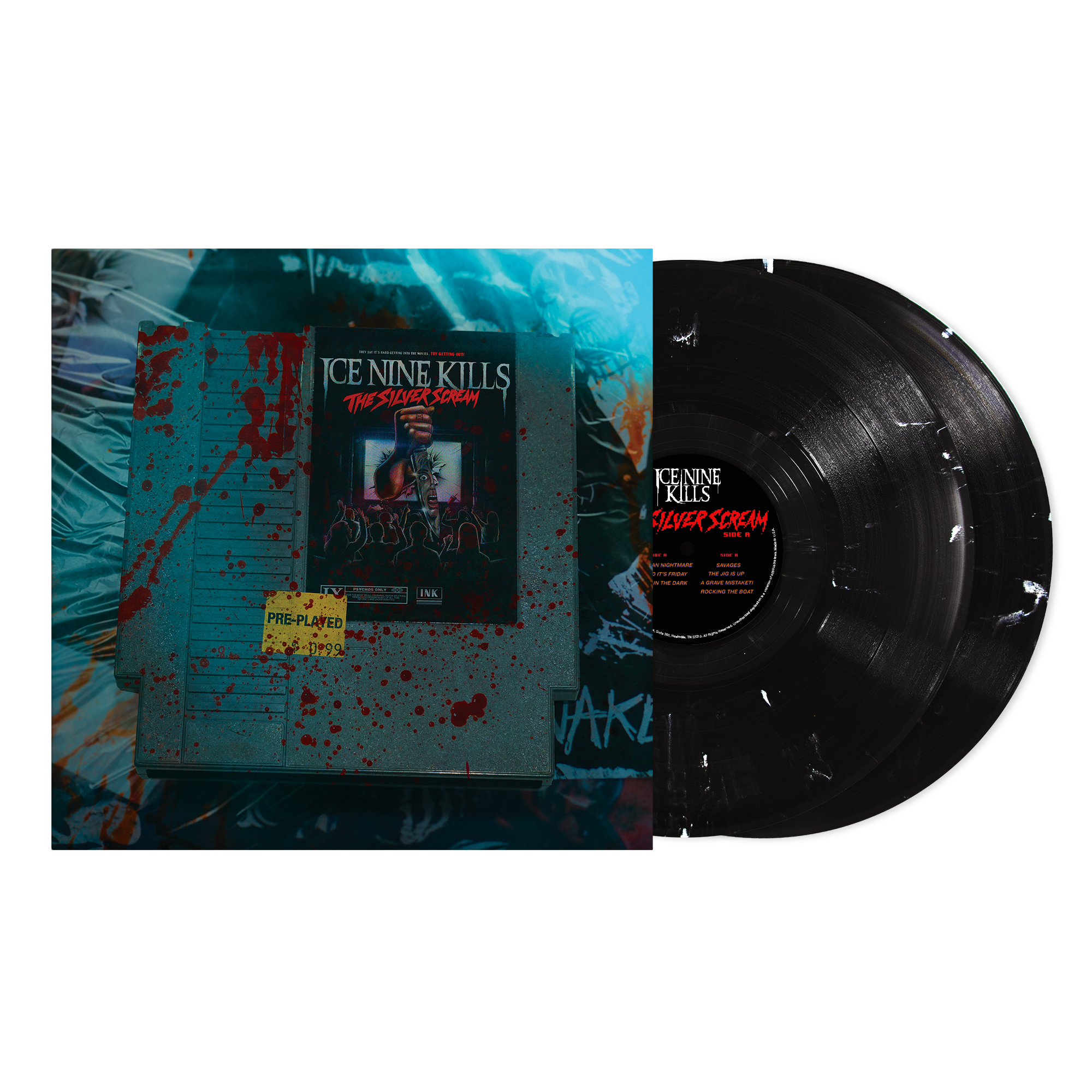 ICE NINE KILLS ‘THE SILVER SCREAM’ (9-BIT VERSION) 2LP (Limited Edition – Only 500 Made, Ink & Paint Vinyl)