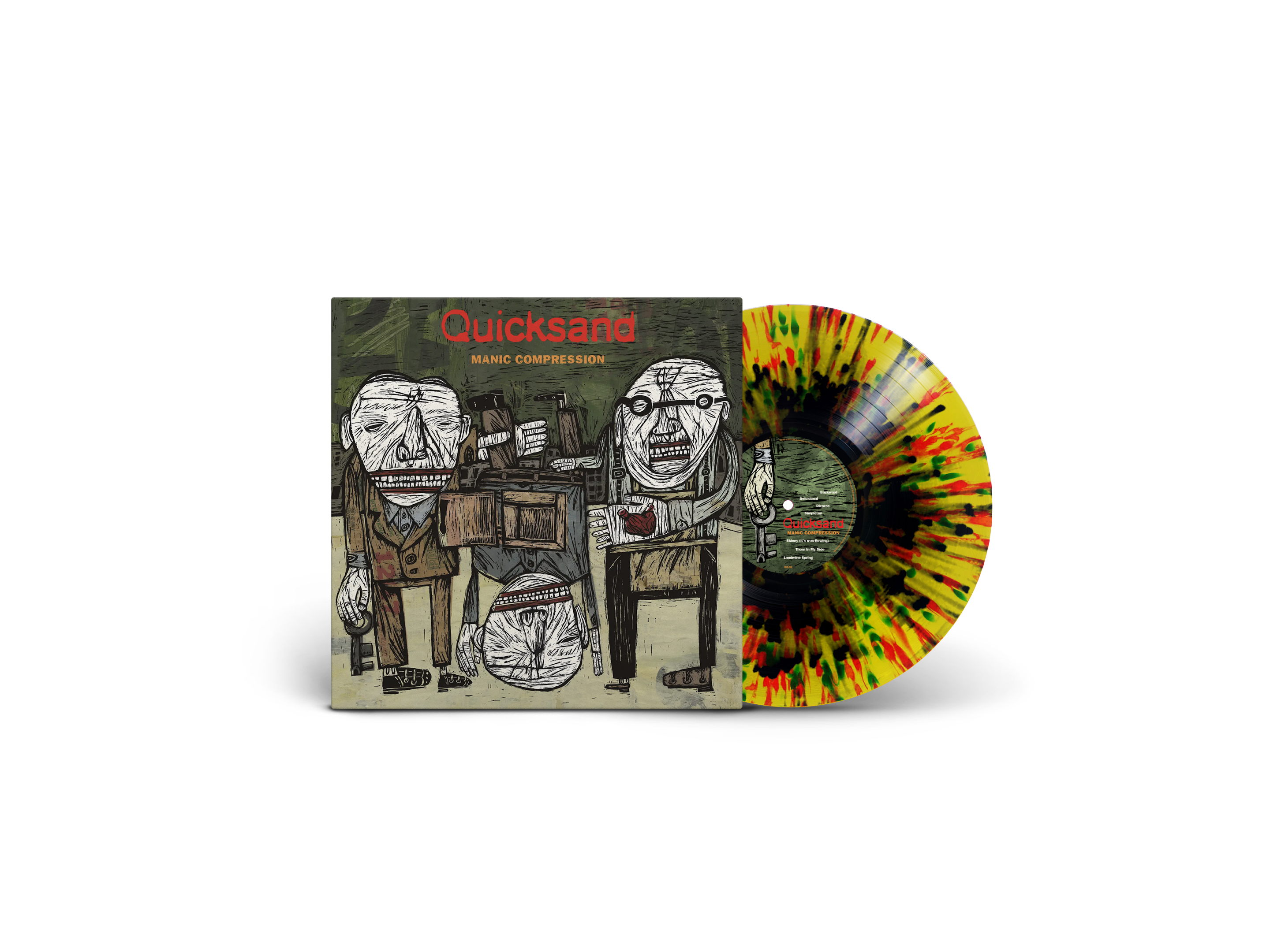QUICKSAND ‘MANIC COMPRESSION’ 30TH ANNIVERSARY LP (Exclusive – Limited to 400, Yellow Landmine Splatter Vinyl)
