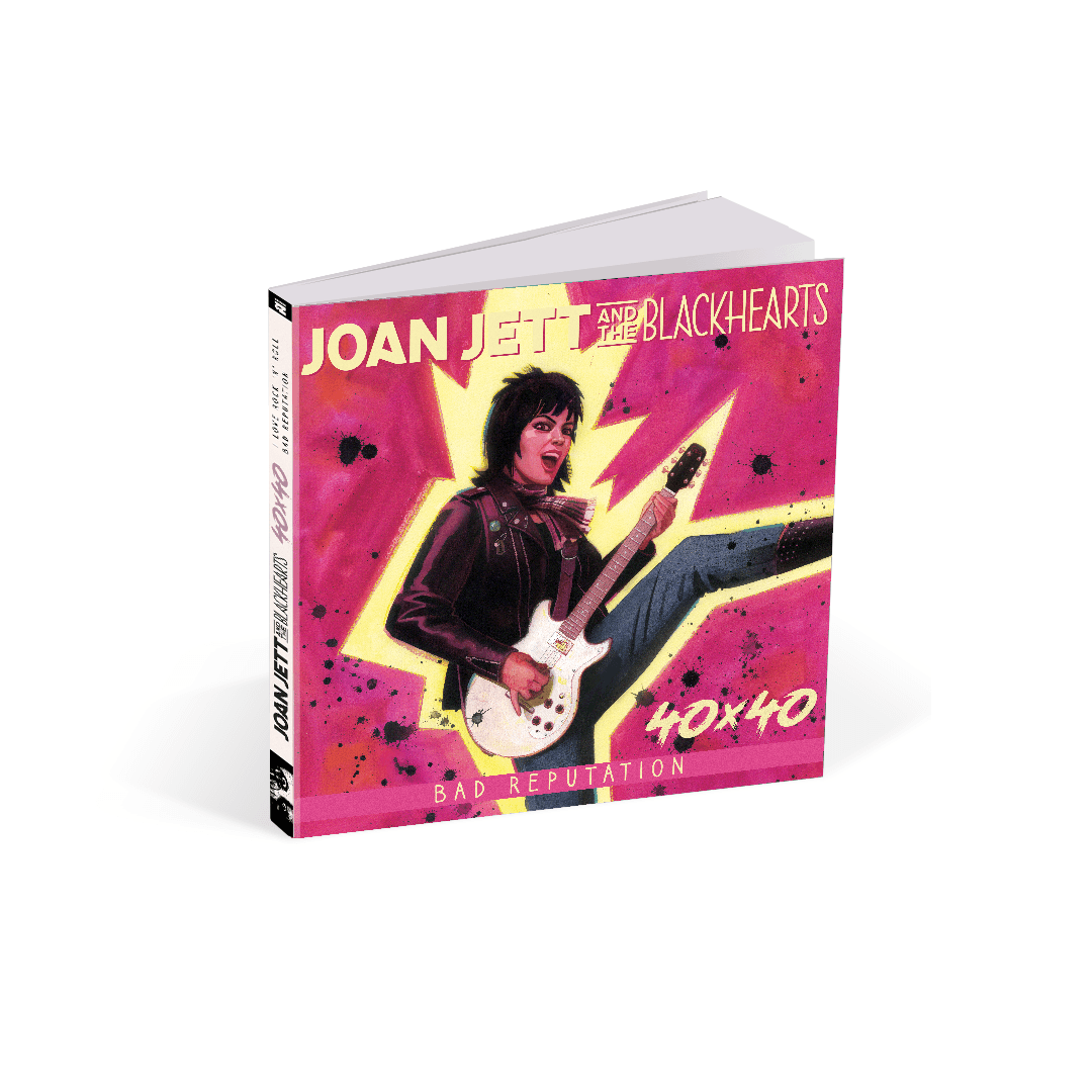 JOAN JETT & THE BLACKHEARTS - 40x40: BAD REPUTATION/I LOVE ROCK 'N' ROLL - HARDCOVER BOOK