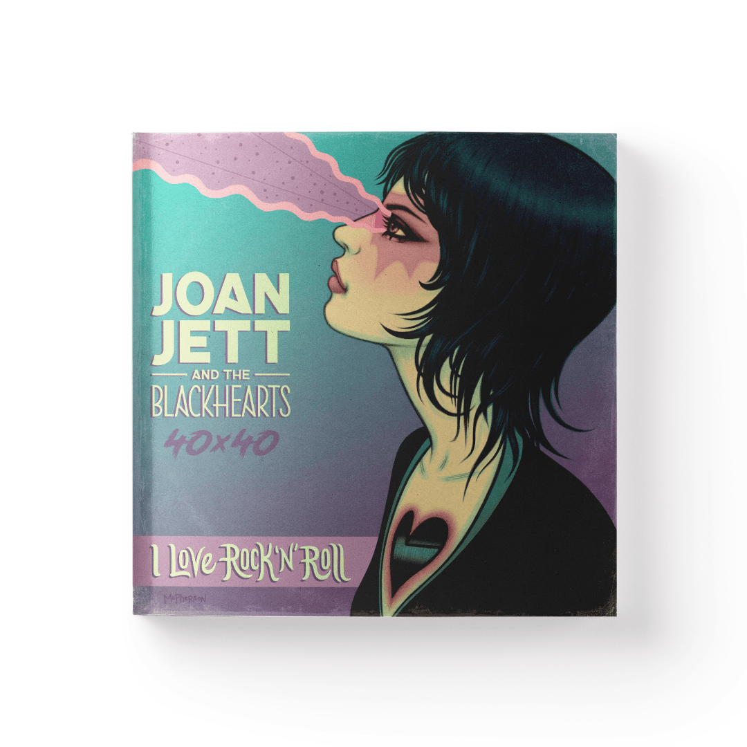JOAN JETT & THE BLACKHEARTS - 40x40: BAD REPUTATION/I LOVE ROCK 'N' ROLL - HARDCOVER BOOK