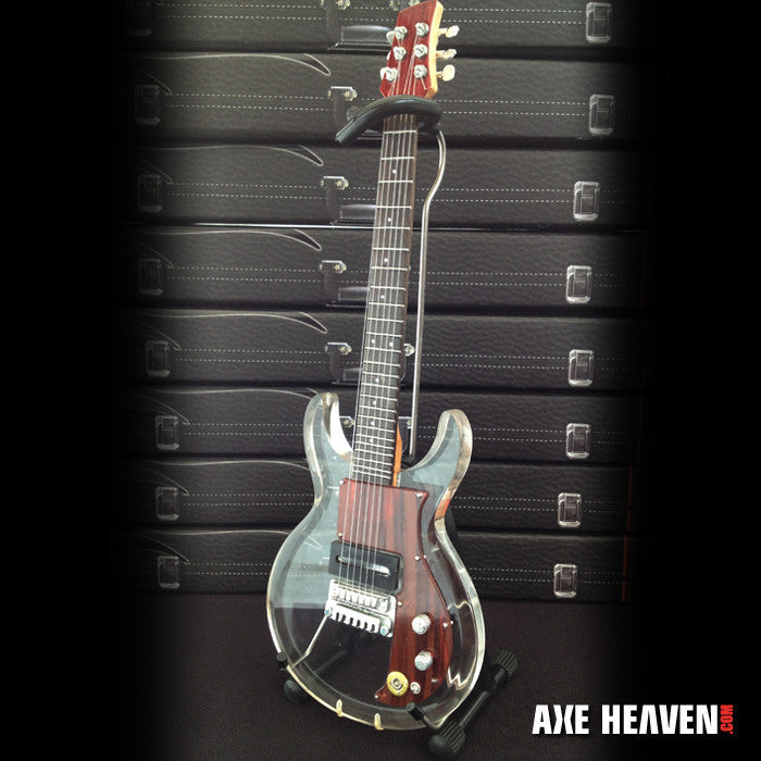 MADE FAMOUS BY DAN ARMSTRONG SEE-THROUGH ACRYLIC MINIATURE GUITAR REPLICA COLLECTIBLE