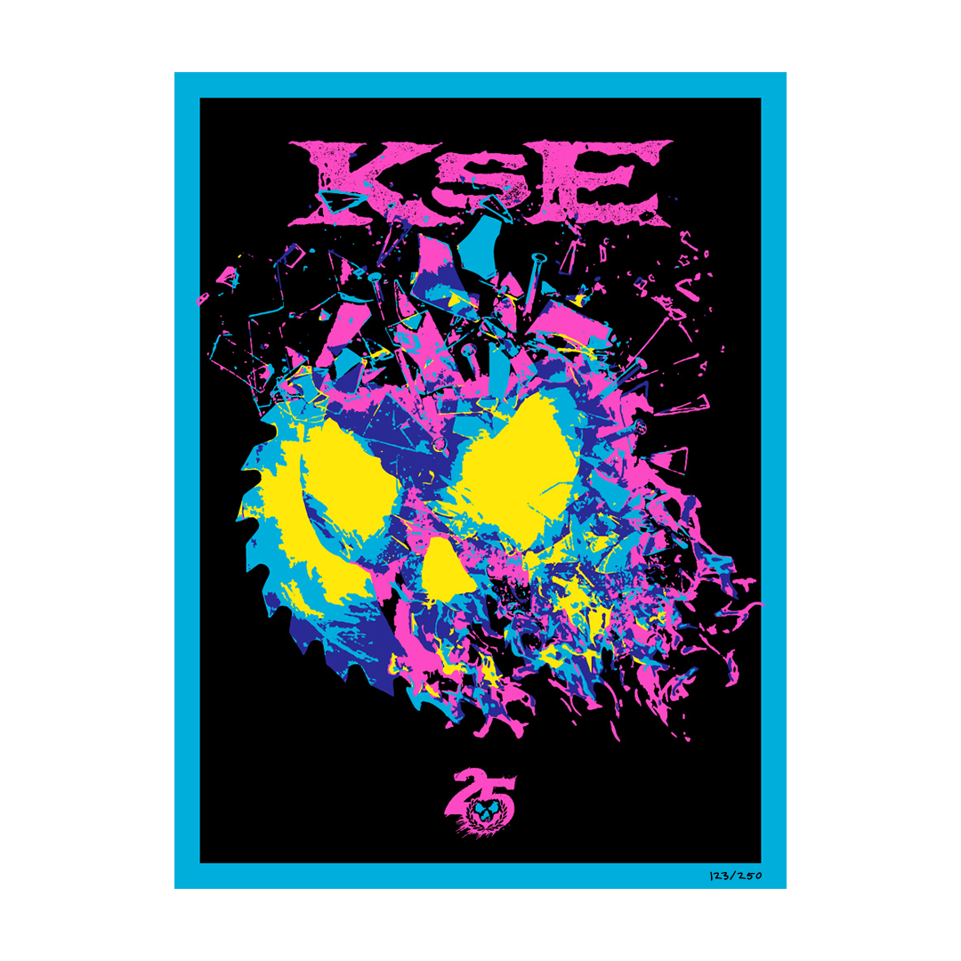 KILLSWITCH ENGAGE LIMITED EDITION EXCLUSIVE 18x24 FLOCKED BLACKLIGHT 25TH ANTHOLOGY POSTER