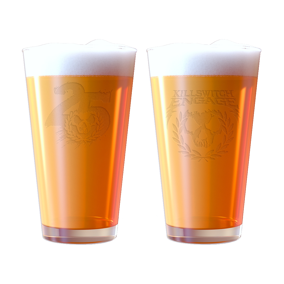 KILLSWITCH ENGAGE LIMITED EDITION EXCLUSIVE PINT GLASS SET