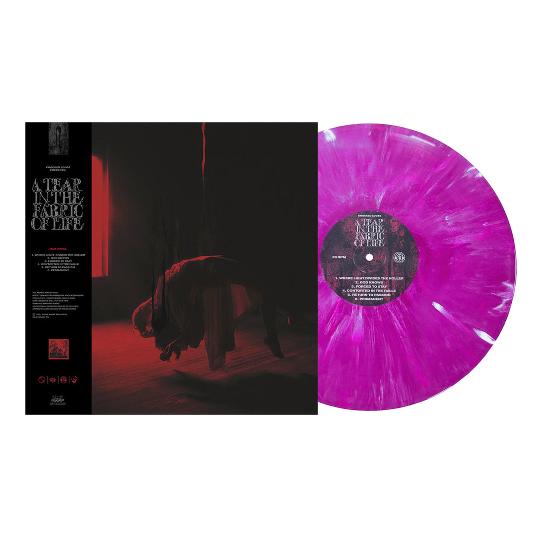 Knocked Loose A Tear In The Fabric Of Life Merlot Deluxe Marble Vinyl