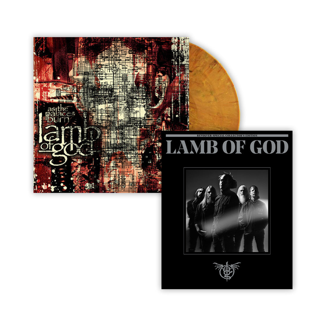 LAMB OF GOD ‘AS THE PALACES BURN’ LP (Limited Edition – Only 500 Made, Orange Rust Marble Vinyl) + "BAND COVER" SPECIAL COLLECTOR'S EDITION DELUXE MAGAZINE