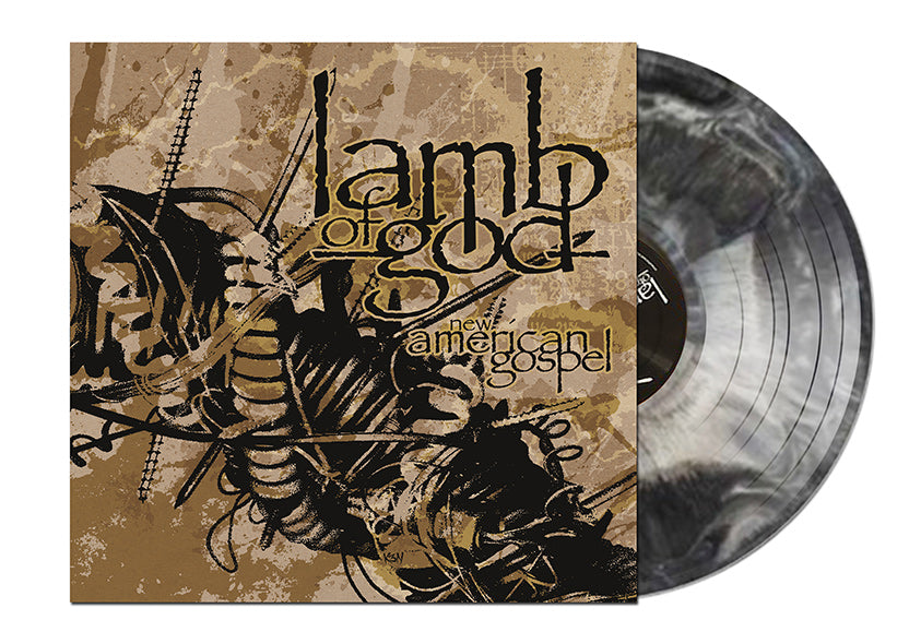 LAMB OF GOD ‘NEW AMERICAN GOSPEL’ LP (Limited Edition – Only 500 Made, Black and White Nebula Vinyl) + "WARBIRD" COVER SPECIAL COLLECTOR'S EDITION DELUXE MAGAZINE