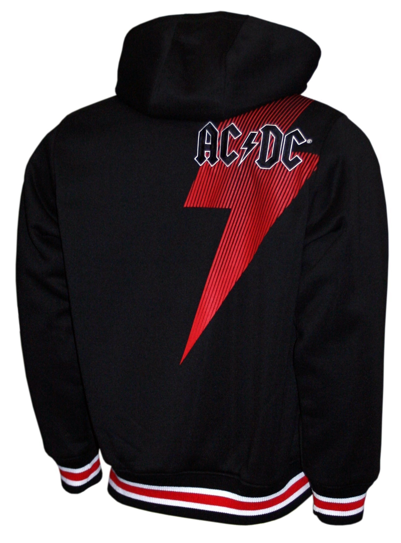 ACDC BOLT BLACK DOUBLE KNIT HOODIE