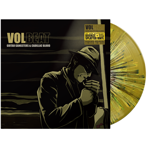 VOLBEAT ‘GUITAR GANGSTERS & CADILLAC BLOOD’ LP (Limited Edition – Only 500 Made, Bronze/Yellow w/ Black Splatter Vinyl)