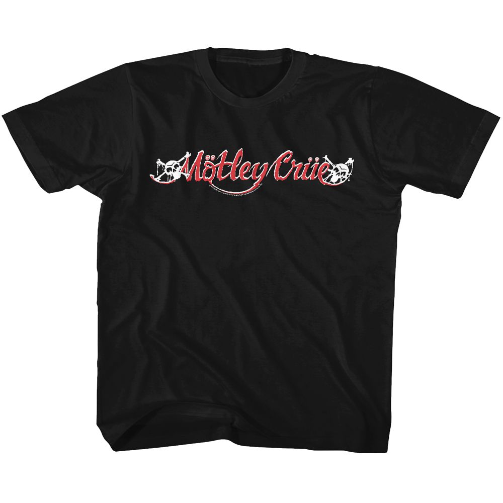 MOTLEY CRUE - RED AND WHITE LOGO YOUTH SHIRT