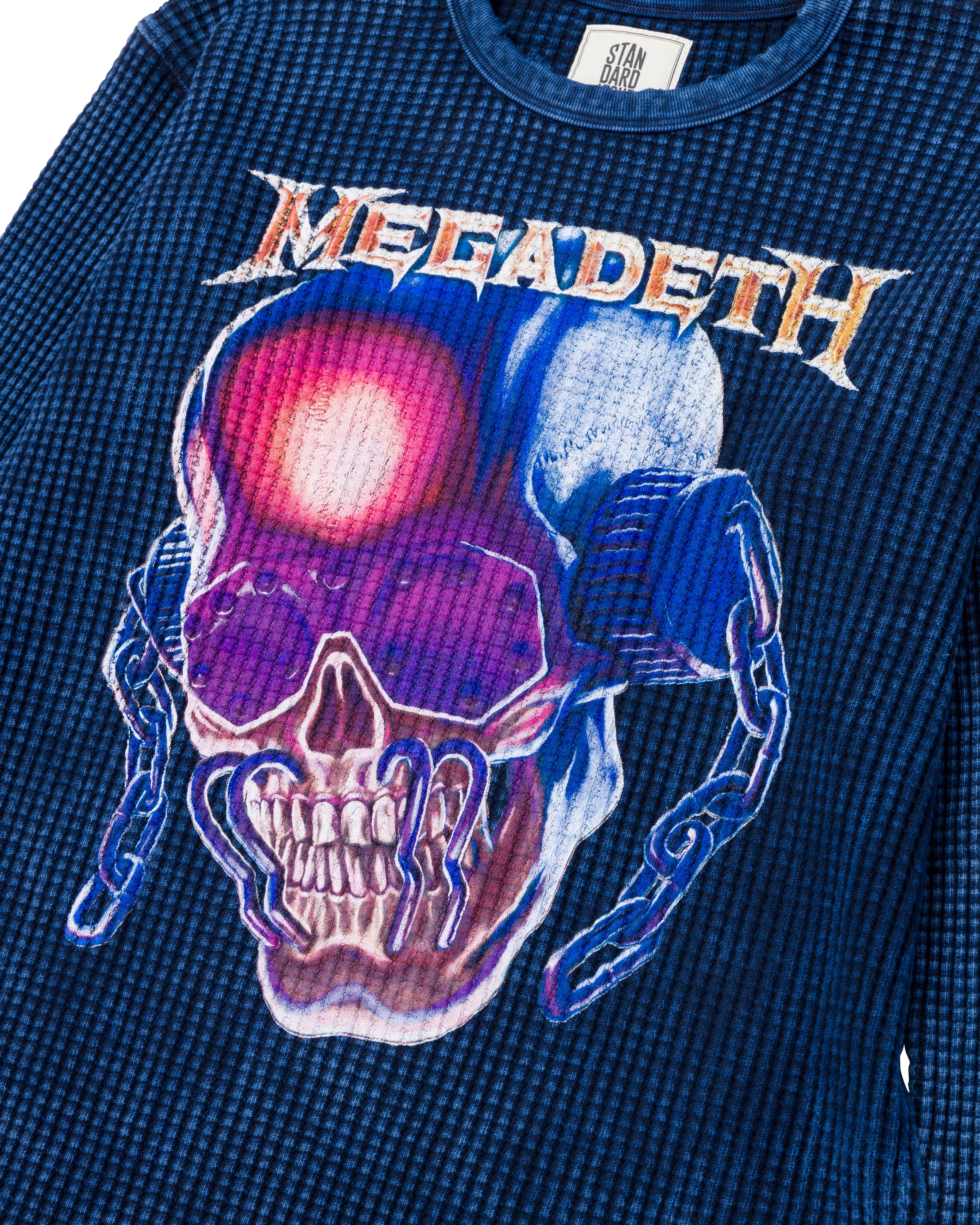 Megadeth Jumbo Vic Thermal Sweater Mineral Navy