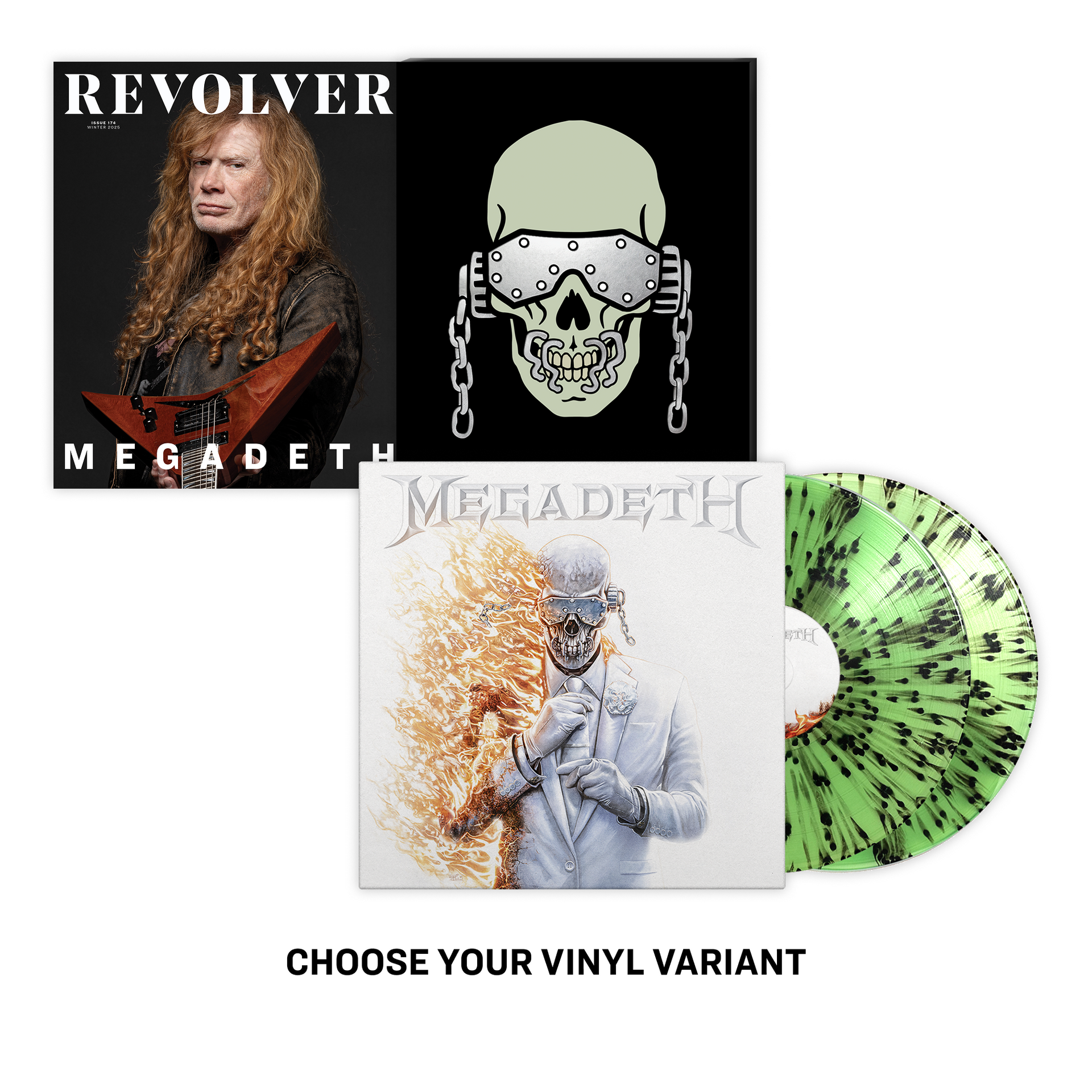 MEGADETH 'MEGADETH' 2LP (Exclusive Vinyl) + REVOLVER WINTER ISSUE IN N