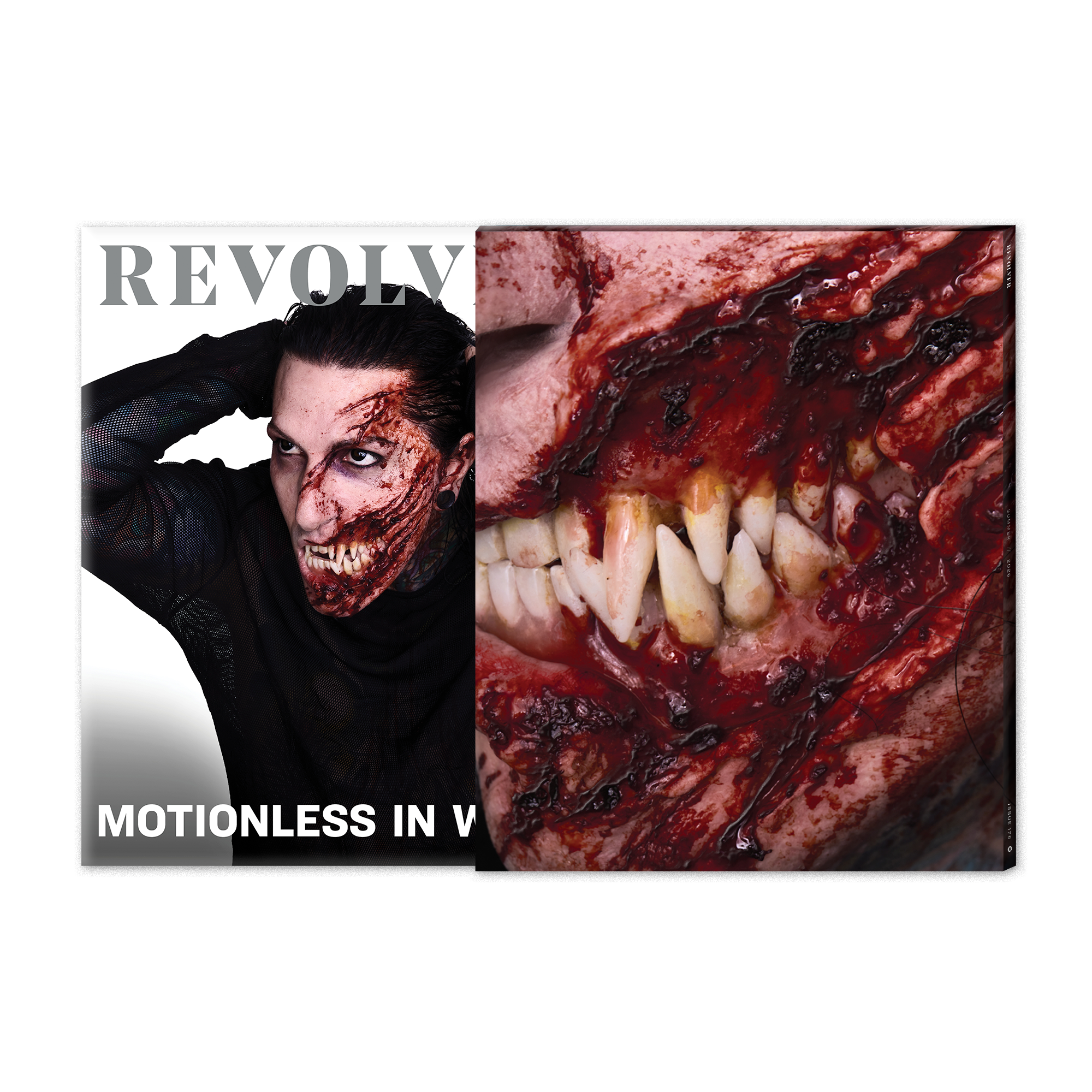 MOTIONLESS IN WHITE x REVOLVER – SUMMER 2026 ALT COVER ISSUE IN NUMBERED SLIPCASE + EXCLUSIVE SLIPMAT