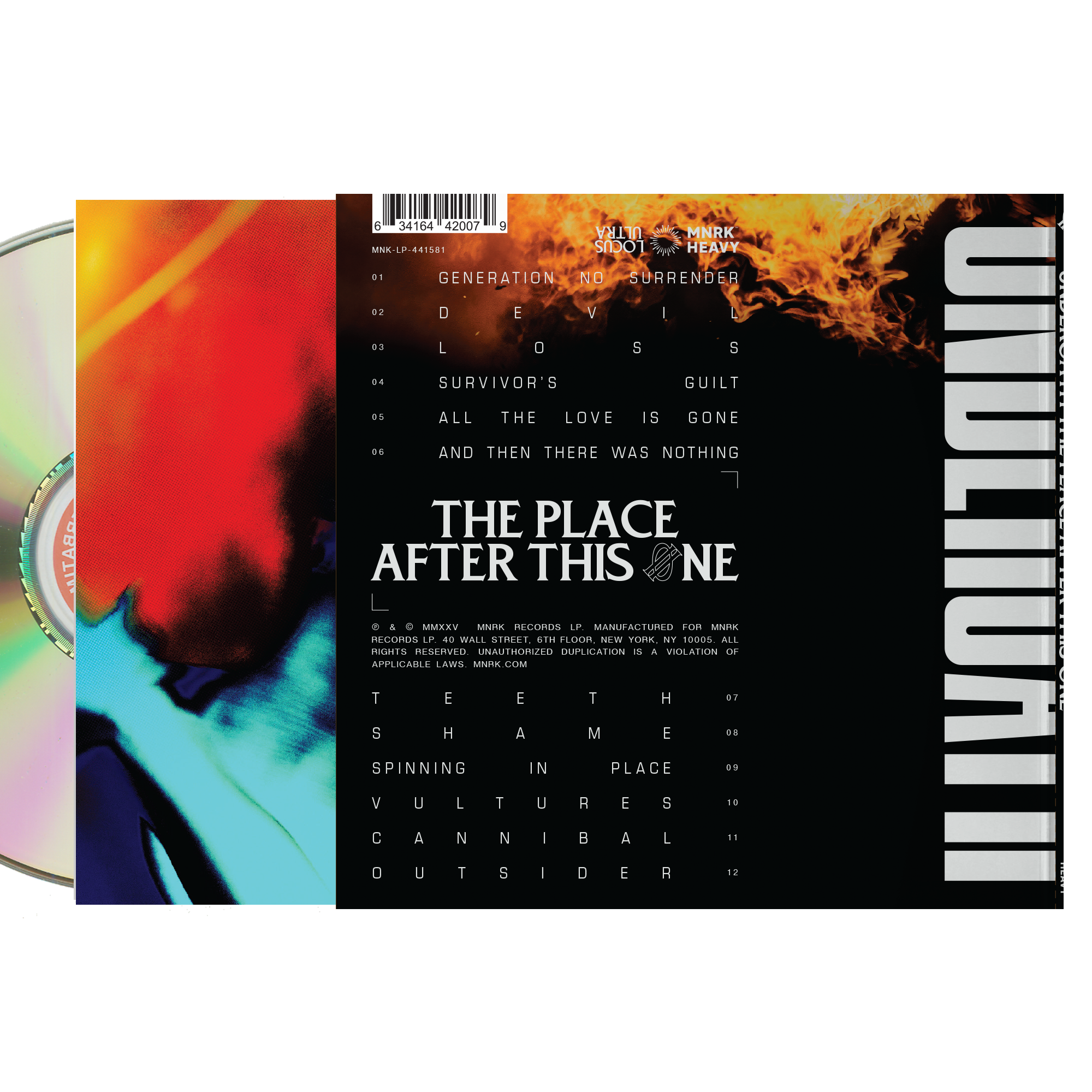 UNDEROATH 'THE PLACE AFTER THIS ONE' BOOKLET CD