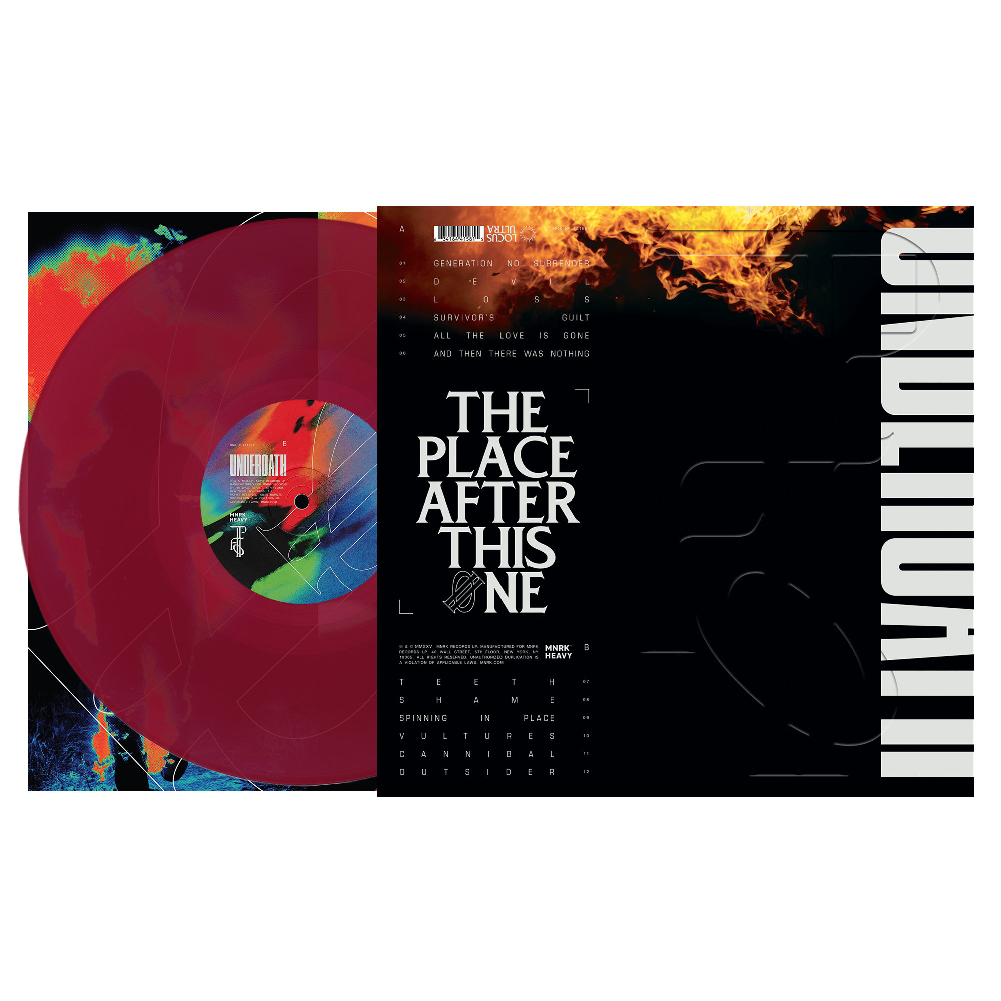 UNDEROATH 'THE PLACE AFTER THIS ONE' LP (Ruby Vinyl)