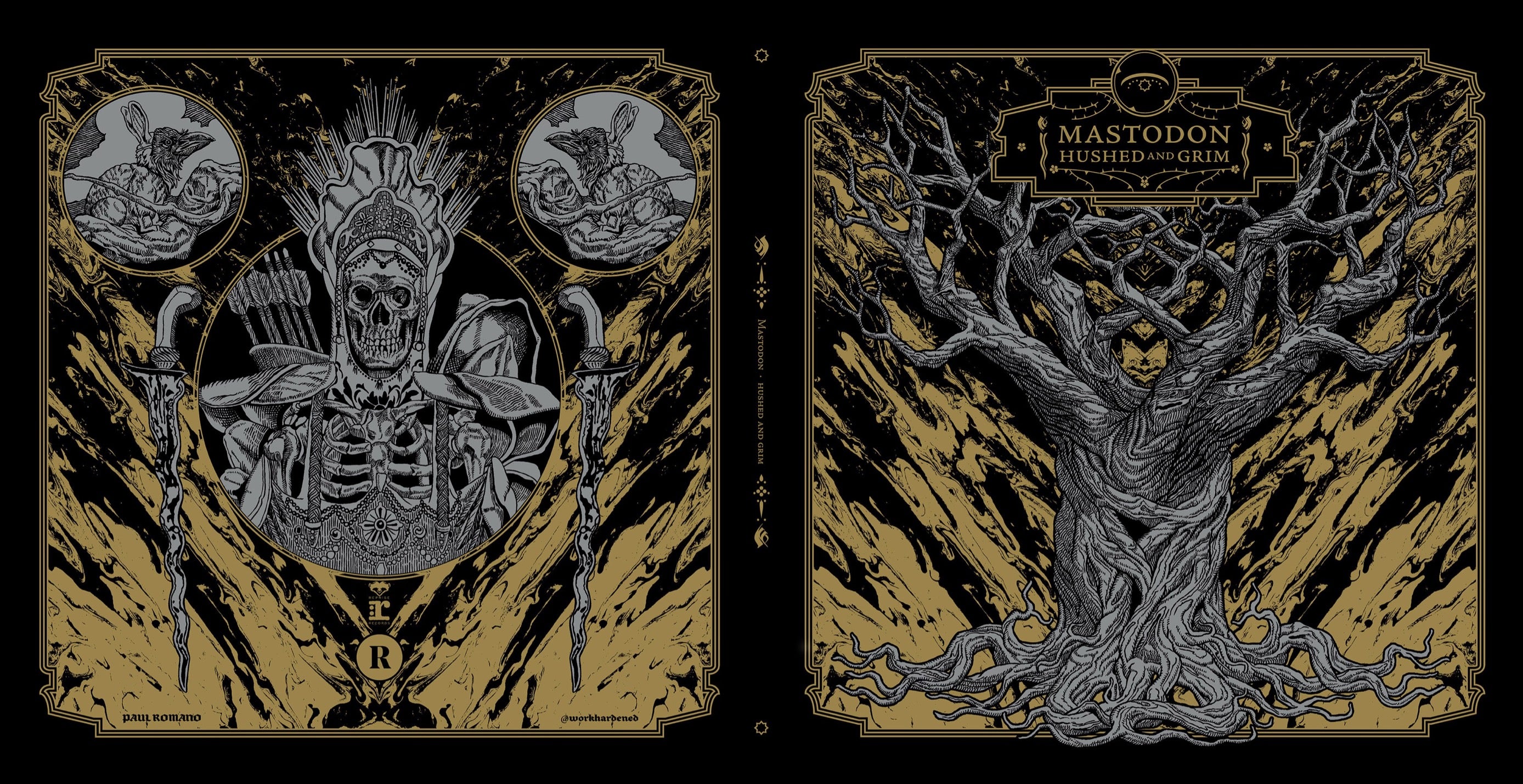 MASTODON x REVOLVER 'HUSHED AND GRIM' SLIPCASE (Unfolded - Vinyl not included)