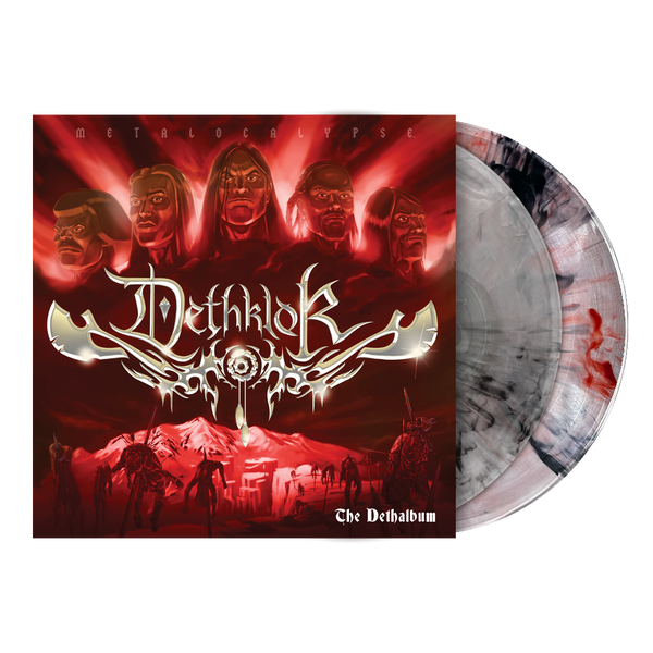 DETHKLOK ‘THE DETHALBUM’ EXPANDED EDITION 2LP (Clear w/ Red & Black Smoke [A/B] Clear w/ Silver & Black Smoke [C/D] Vinyl)