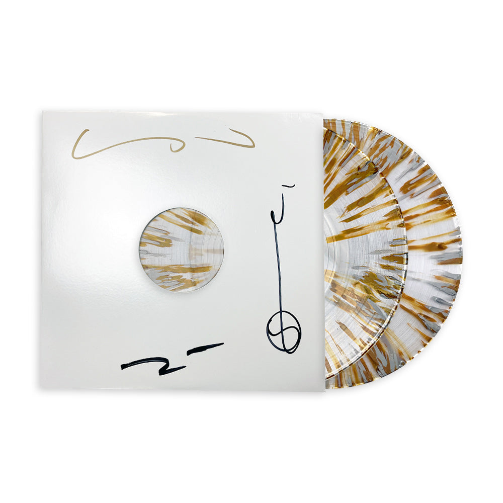 PUSCIFER ‘EXISTENTIAL RECKONING’ 2LP (AUTOGRAPHED TOUR VARIANT #29 – Clear w/ Gold And Silver Vinyl) + AUTOGRAPHED POSTER