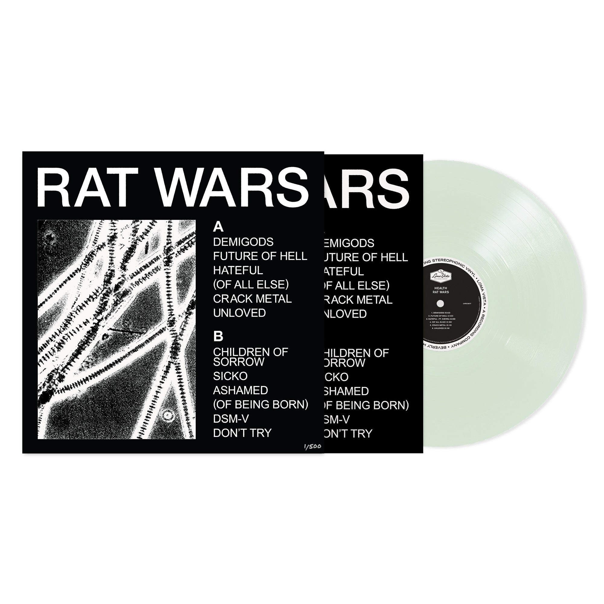 HEALTH X REVOLVER BUNDLE – 2023 WINTER ISSUE W/ 'RAT WARS' LP (Limited Edition, Coke Bottle Clear vinyl)