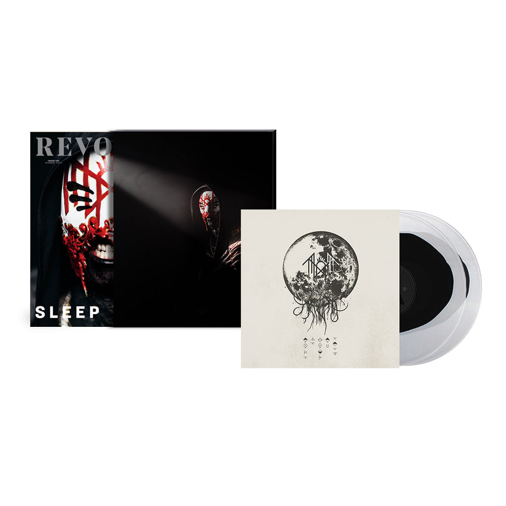 SLEEP TOKEN x REVOLVER BUNDLE – 2023 SUMMER ALT COVER ISSUE IN NUMBERED SLIPCASE W/ 'TAKE ME BACK TO EDEN' LP (Limited Edition – Only 500 made, Ultra Clear w/ Black "Yolk" Vinyl)