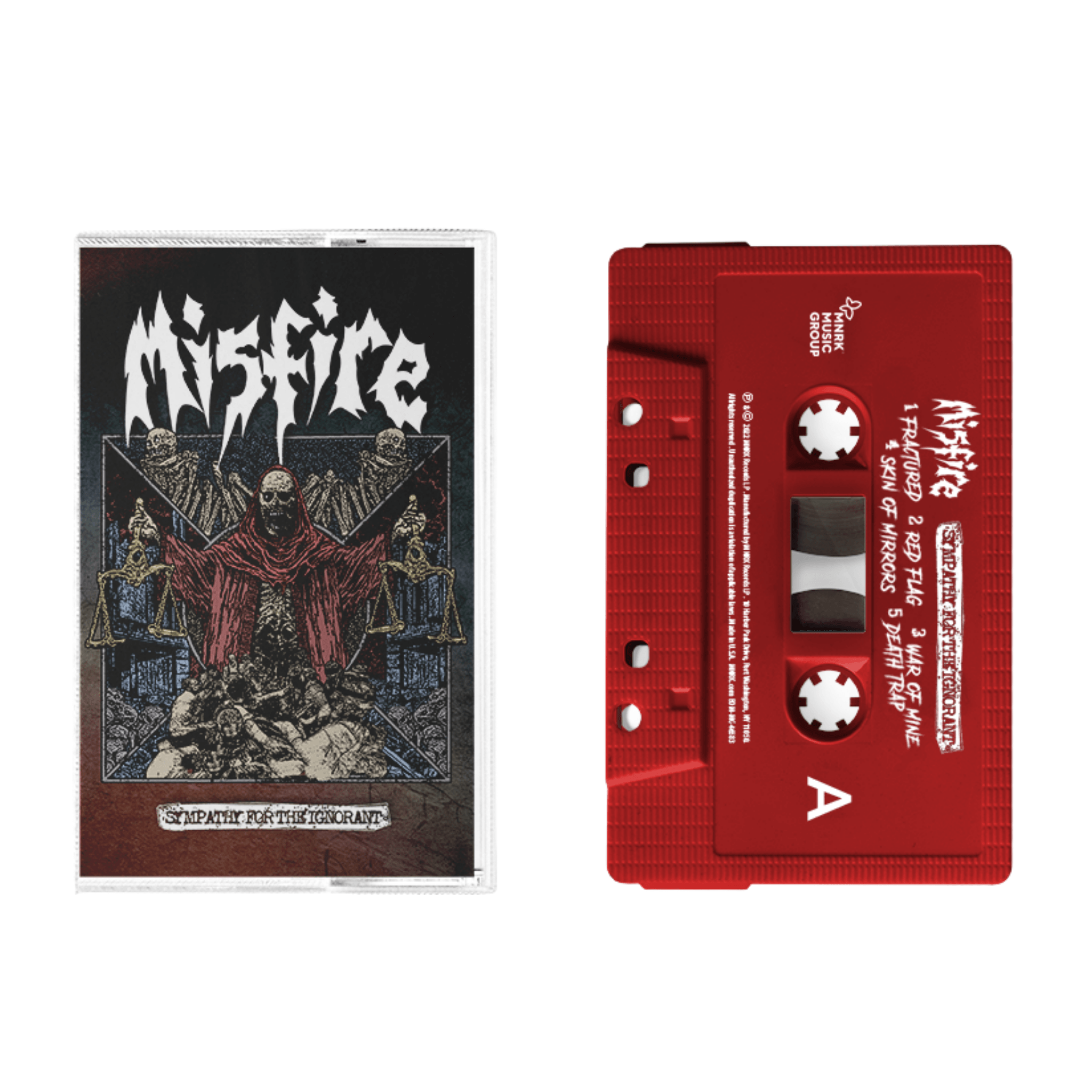 MISFIRE 'SYMPATHY FOR THE IGNORANT' CASSETTE (Red)