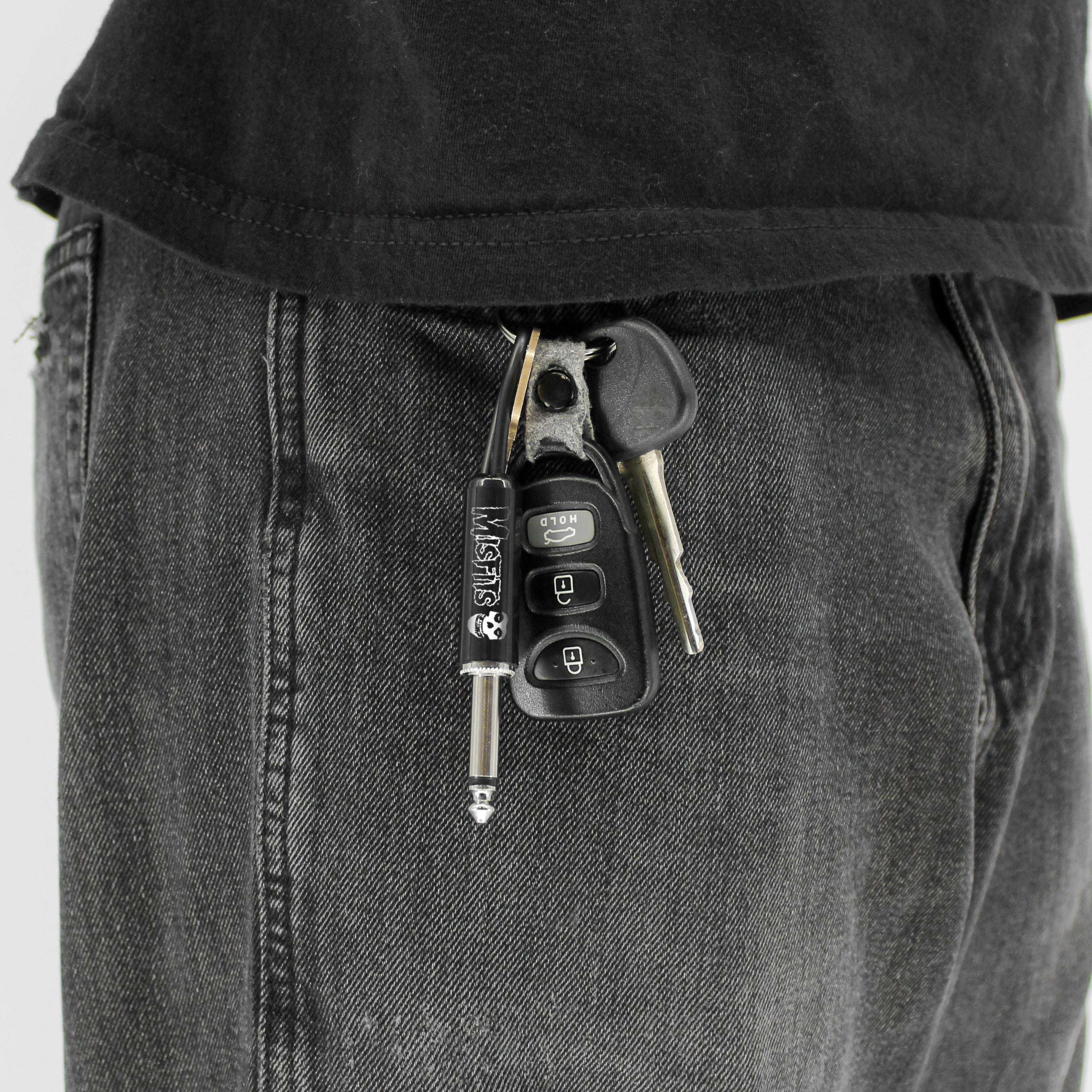 MISFITS LOGO GUITAR PLUG KEYCHAIN
