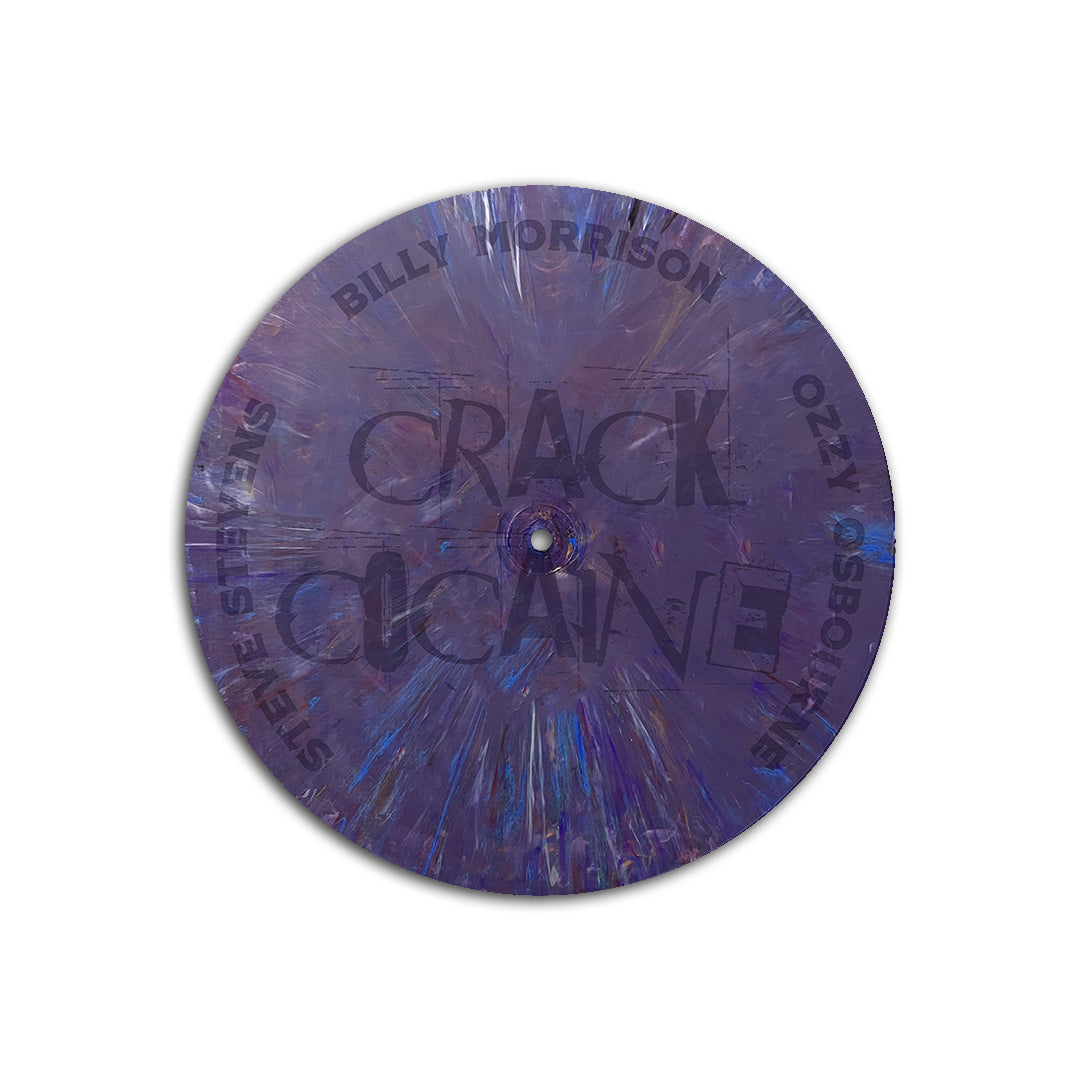 BILLY MORRISON, OZZY OSBOURNE, & STEVE STEVENS 'CRACK COCAINE' 12" (Limited Edition – Purple Blue Recycle Mix w/ Etched B-Side) + BILLY MORRISON 'THE MORRISON PROJECT' LP