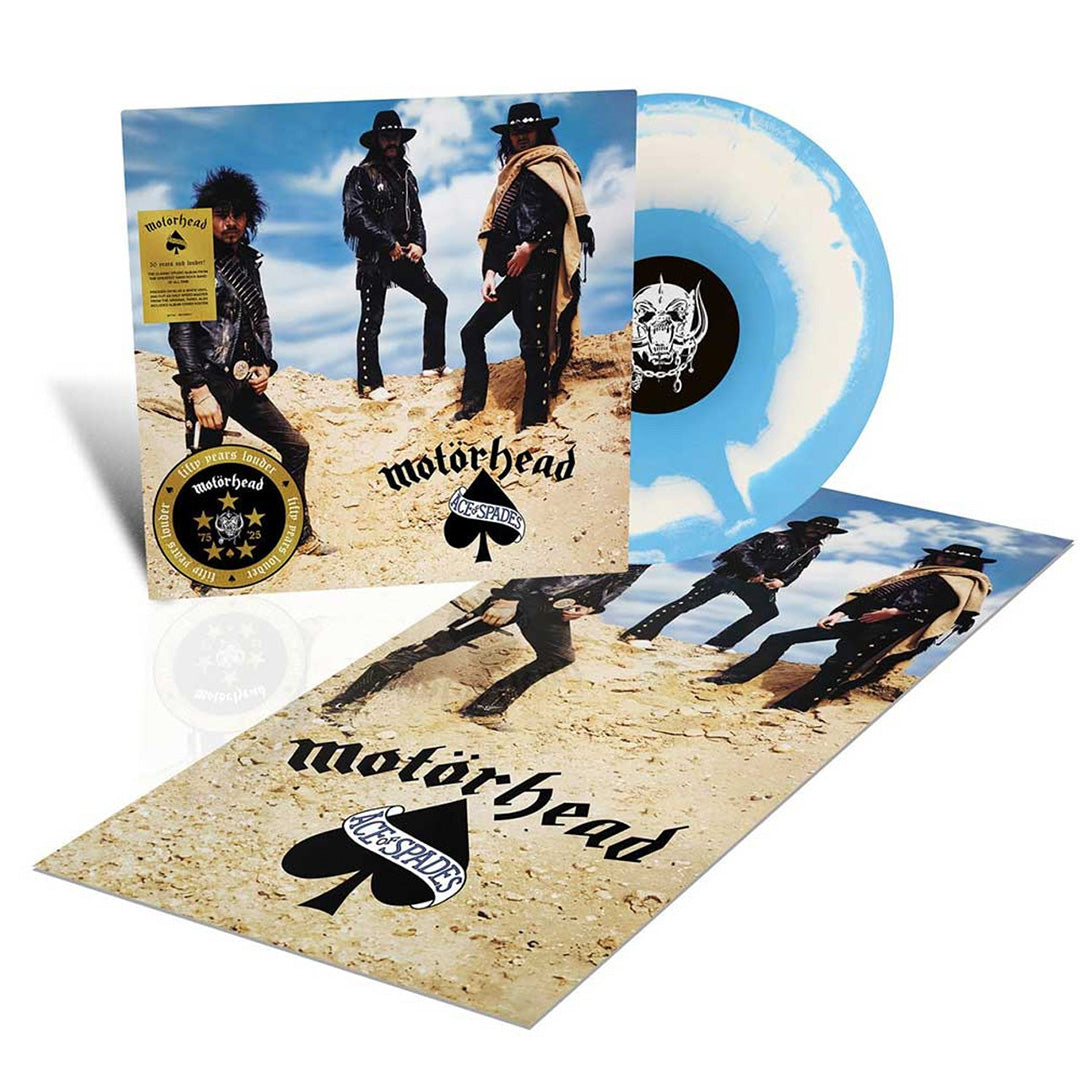 Motörhead Ace Of Spades 50th Anniversary Blue and White Vinyl