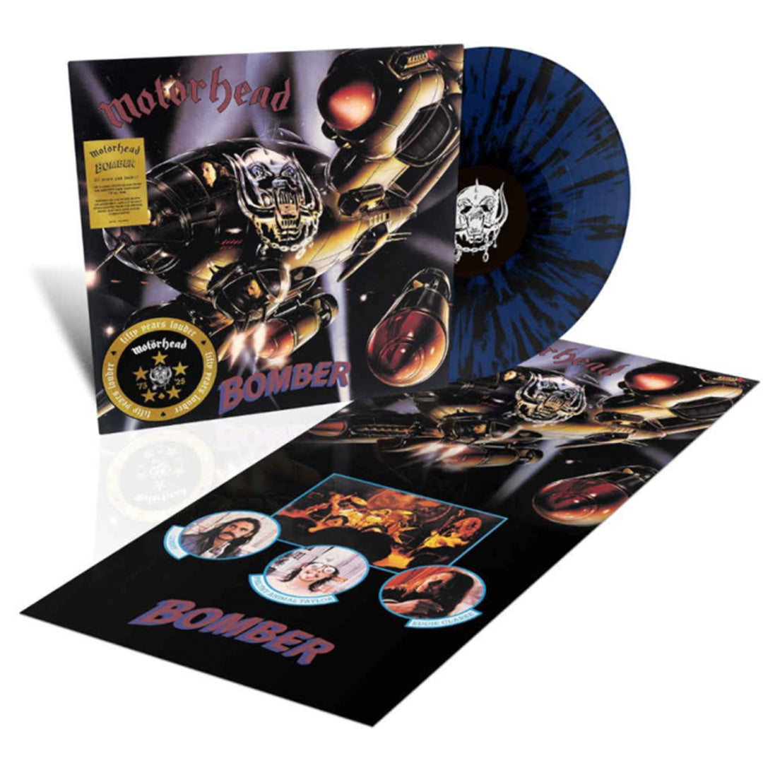 Motörhead Bomber 50th Anniversary Dark Blue and Black Splatter Vinyl