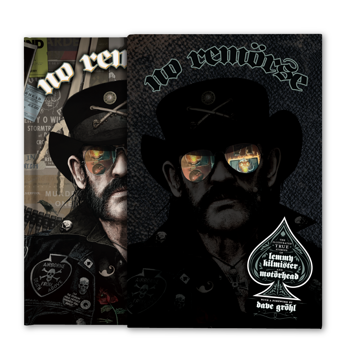 NO REMORSE: THE ILLUSTRATED TRUE STORIES OF LEMMY KILMISTER AND MOTÖRHEAD - DELUXE + 'NO REMORSE' 2PL (Limited Edition, White Opaque Vinyl)