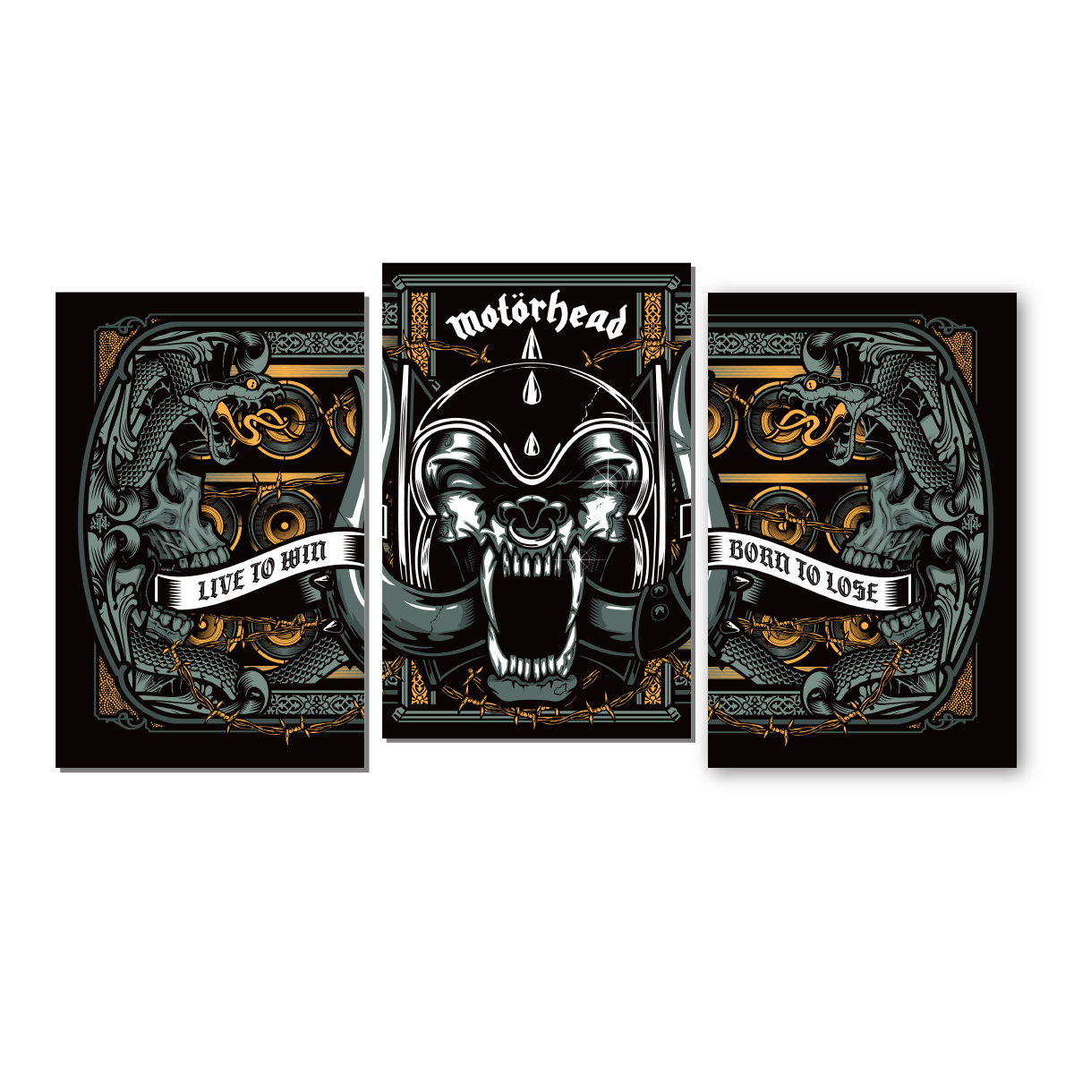 NO REMORSE: THE ILLUSTRATED TRUE STORIES OF LEMMY KILMISTER AND MOTÖRHEAD - DELUXE + 'NO REMORSE' 2PL (Limited Edition, White Opaque Vinyl)