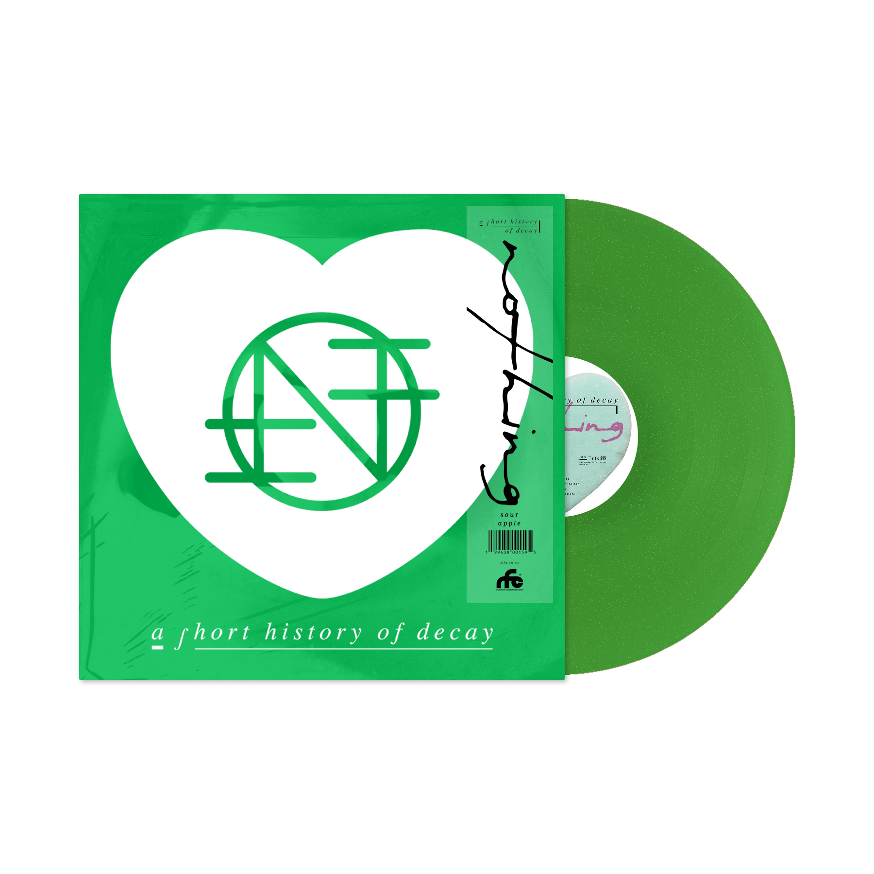 NOTHING ‘A SHORT HISTORY OF DECAY’ LP (Exclusive – Limited to 300, Sour Apple Glitter Vinyl)