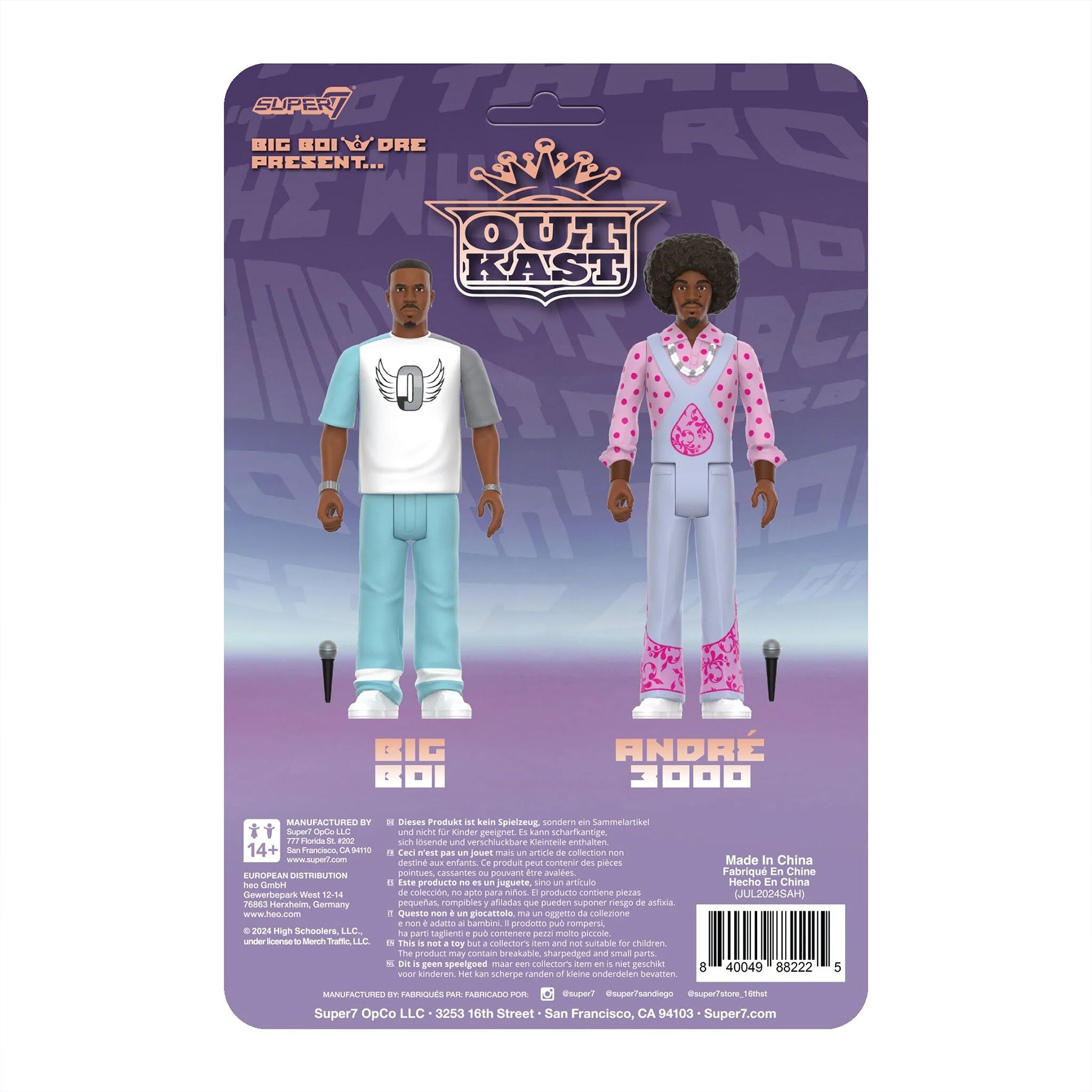 OUTKAST REACTION FIGURE WAVE 3 - OUTKAST (BIG BOI & DRE PRESENT)