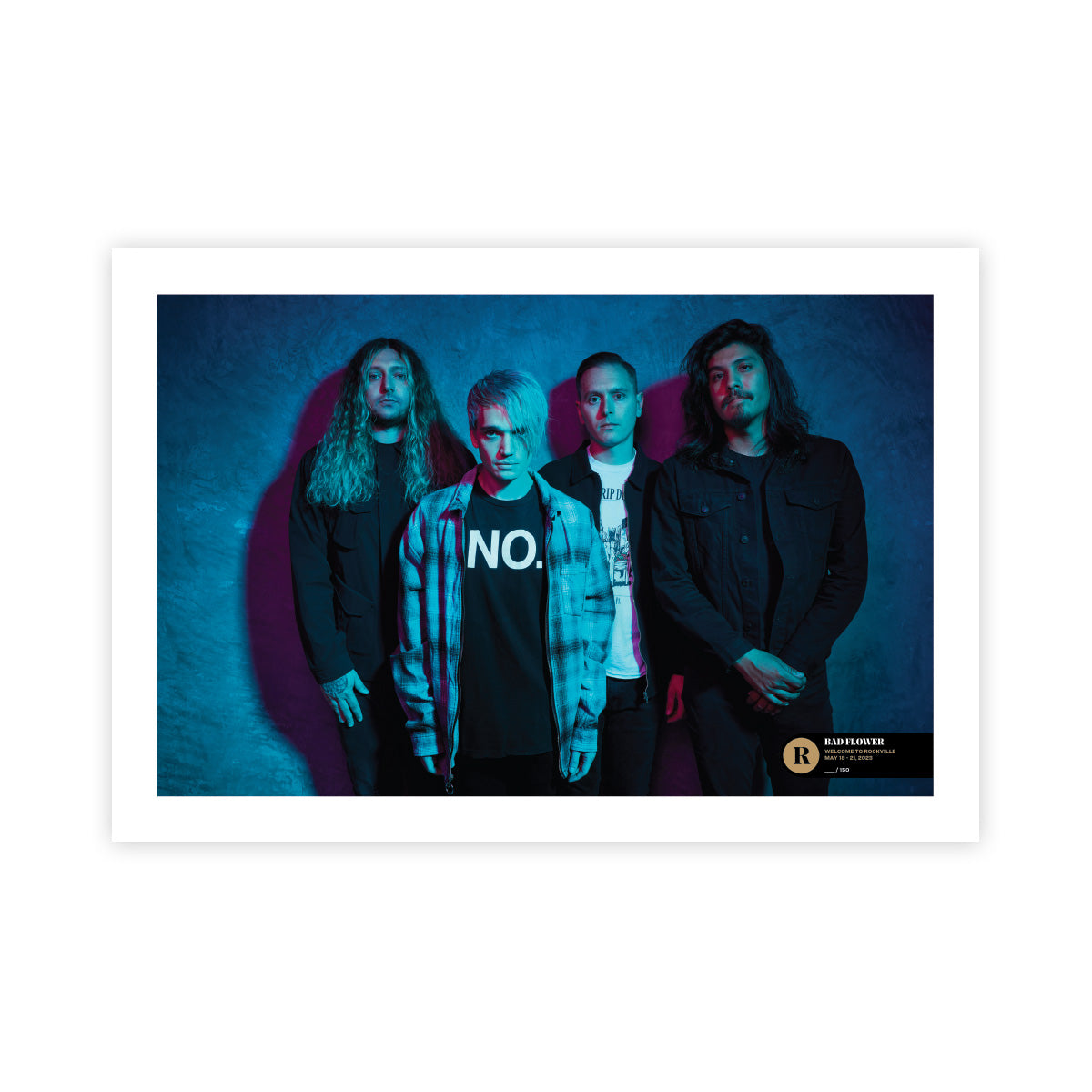 Autographed Badflower shops poster