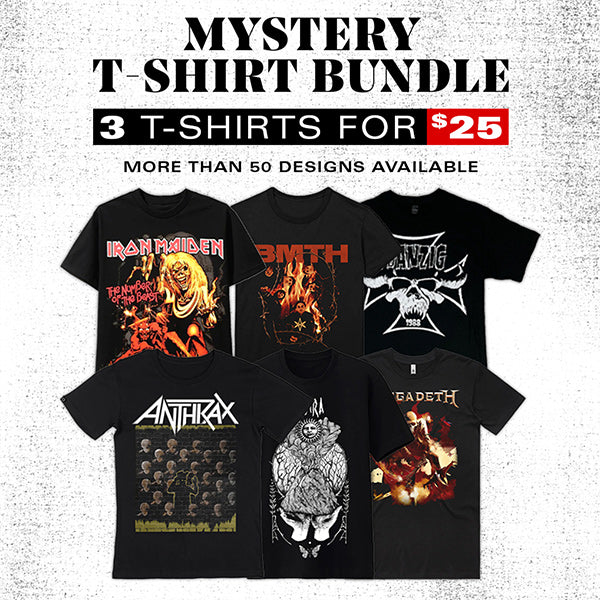 METAL/ROCK Mystery T-Shirt Bundle (Three T-Shirts)