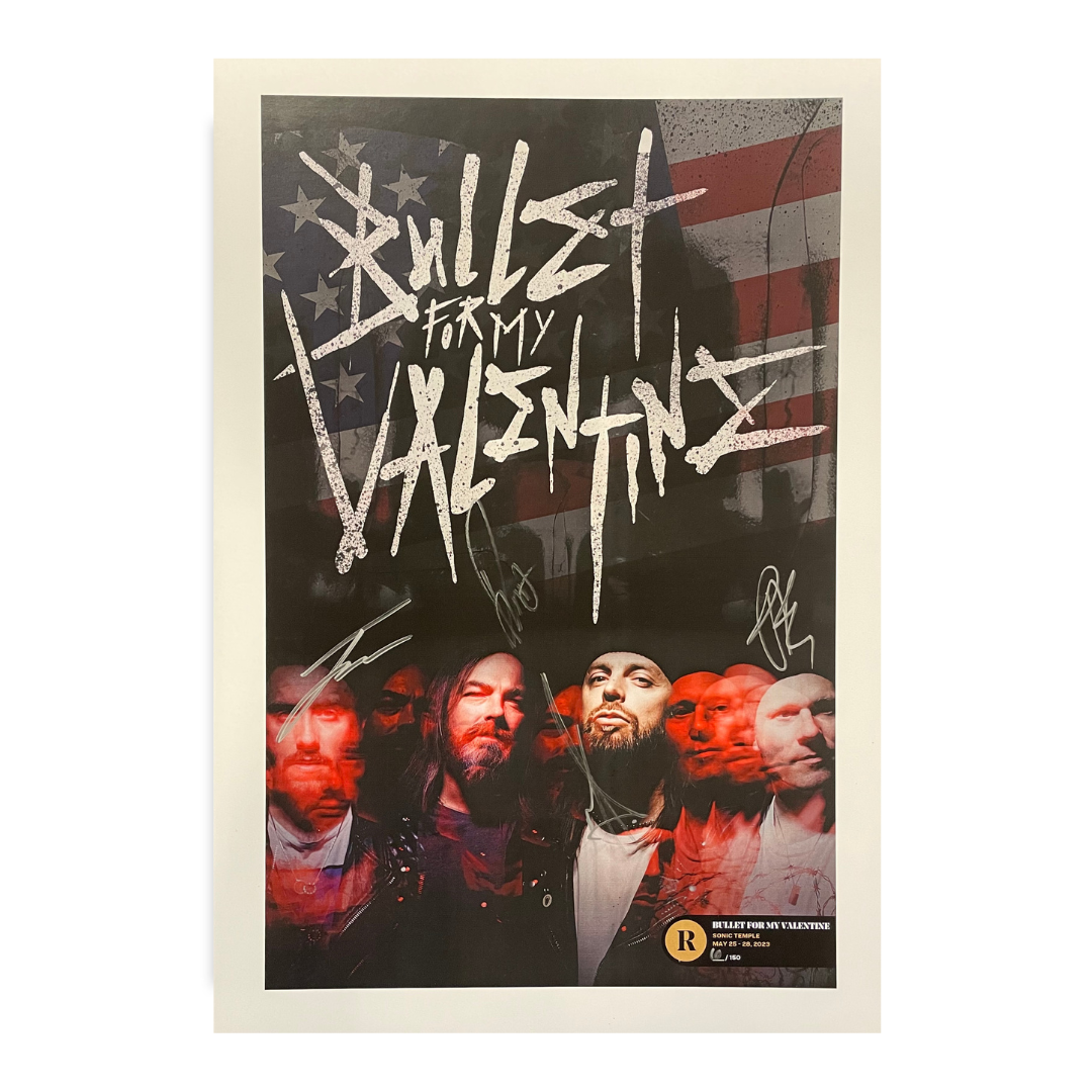 BULLET FOR MY VALENTINE x SONIC TEMPLE 2023 - SIGNED FESTIVAL POSTER