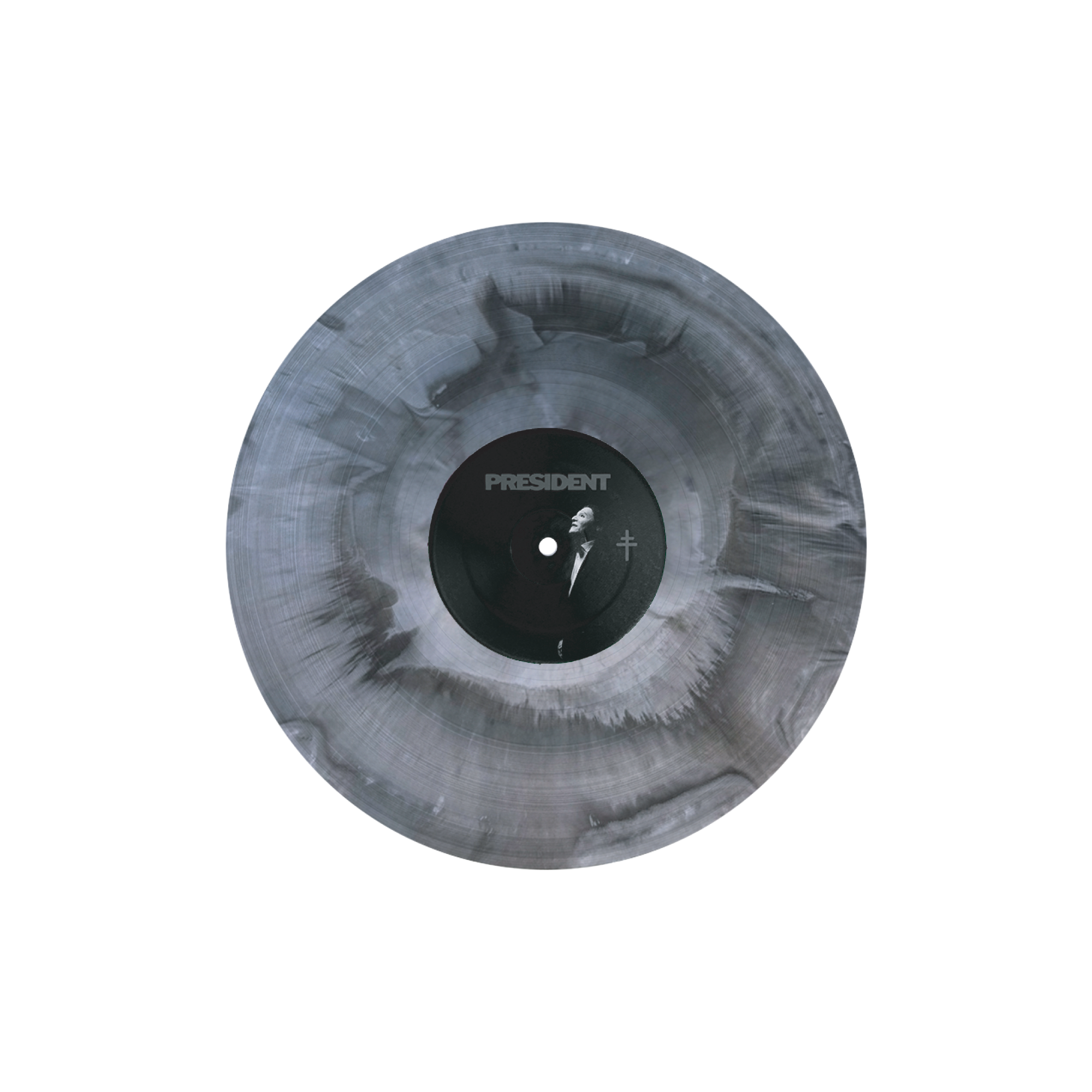 PRESIDENT ‘ANGEL WINGS’ 12" (Exclusive – Black & Silver Starburst w/ Etched B-Side Vinyl)