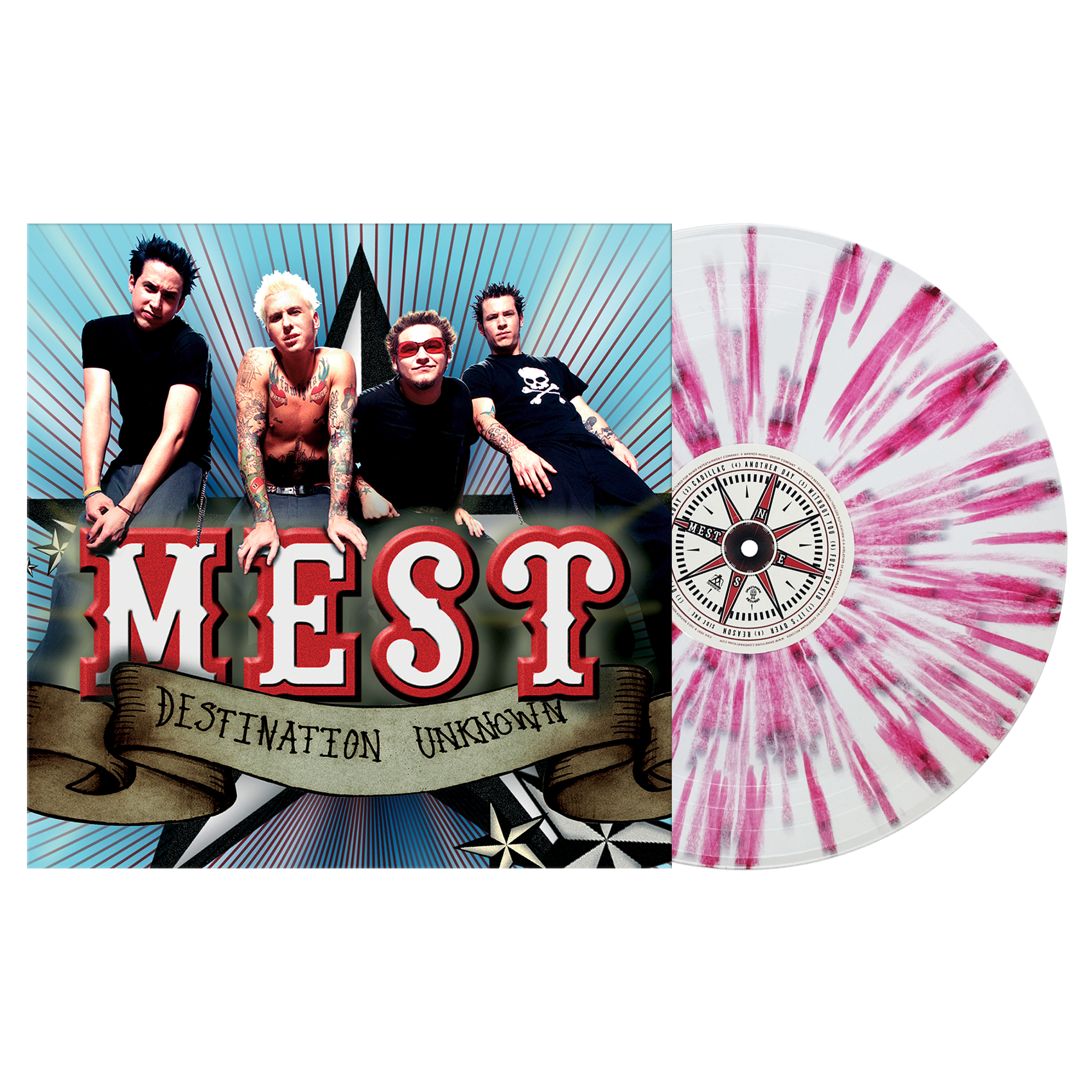 MEST 'DESTINATION UNKNOWN' LP (Limited Edition – Only 250 Made, White w/ Red Splatter Vinyl)