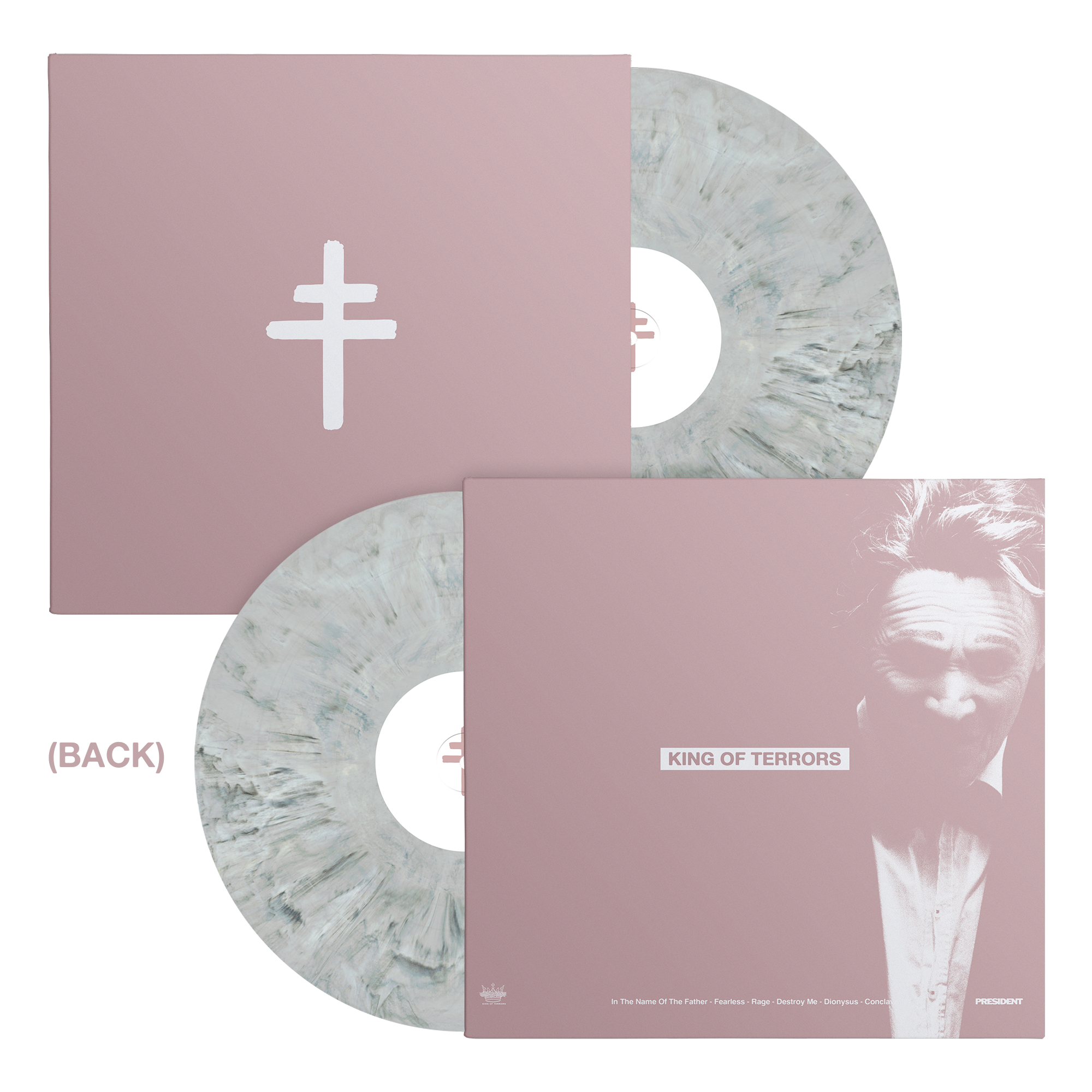 PRESIDENT ‘KING OF TERRORS’ EP (Exclusive – Gray Marble Vinyl) + T-SHIRT & SLIPMAT