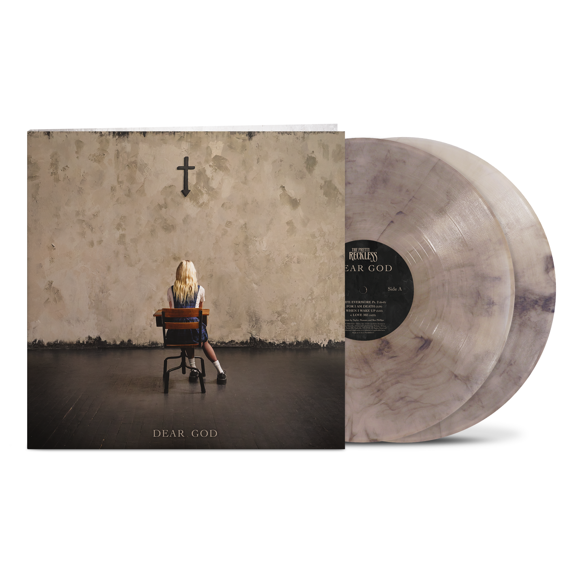 THE PRETTY RECKLESS ‘DEAR GOD’ 2LP (Exclusive – Limited to 500, Tan Smoke Vinyl)