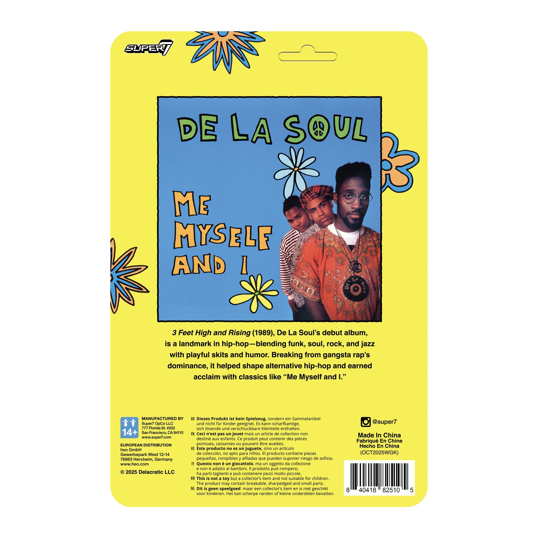 DE LA SOUL VINCENT "MASEO" MASON REACTION FIGURE WAVE 1 (Me, Myself & I)