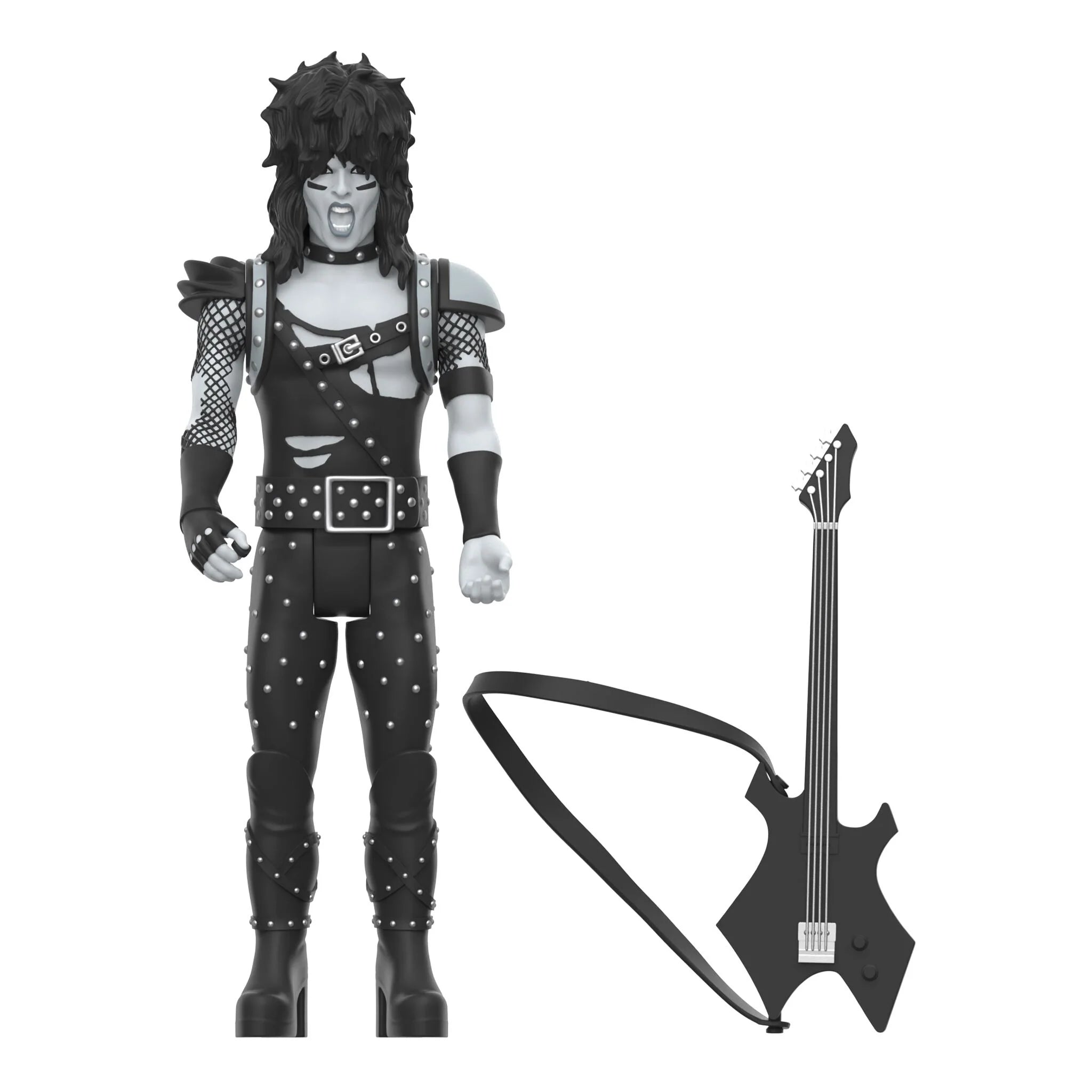 MOTLEY CRUE NIKKI SIXX (SHOUT AT THE DEVIL - BLACK & WHITE) REACTION FIGURE WAVE 02