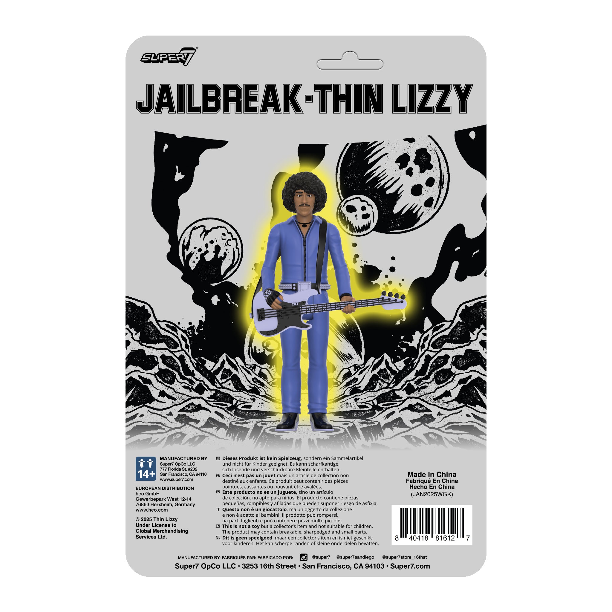 THIN LIZZY PHIL LYNOTT (JAILBREAK) REACTION FIGURE WAVE 2