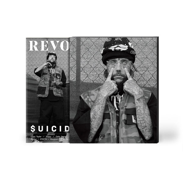 $UICIDEBOY$ x REVOLVER BUNDLE – 2023 FALL ISSUE W/ 'LONG TERM EFFECTS OF SUFFERING' LP & SING ME A LULLABY, MY SWEET TEMPTATION' LP  (Limited Edition – Only 500 made each)